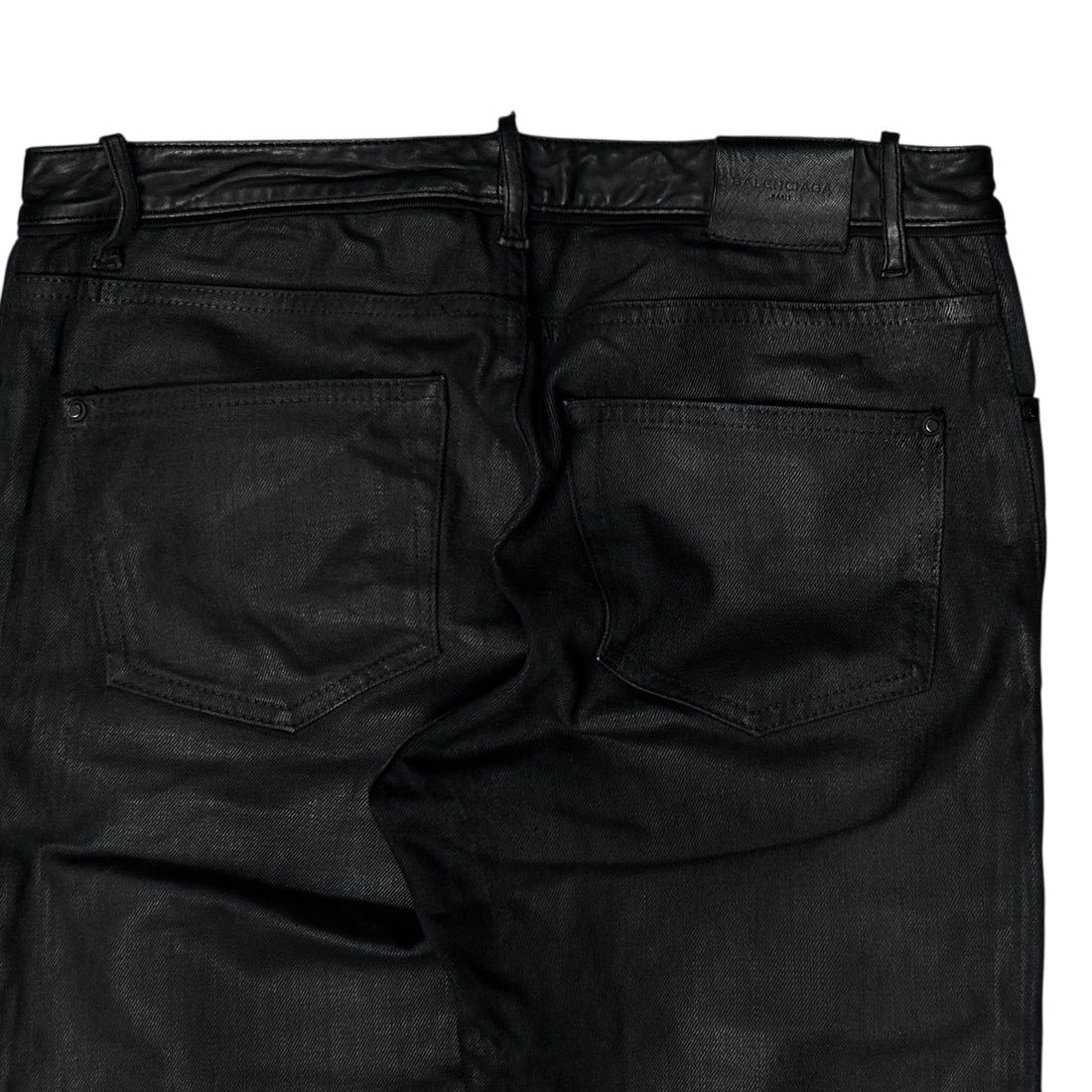 Balenciaga Balenciaga Waxed Leather Waist Jeans - AW15 Size US 30 / EU 46 - 6 Thumbnail