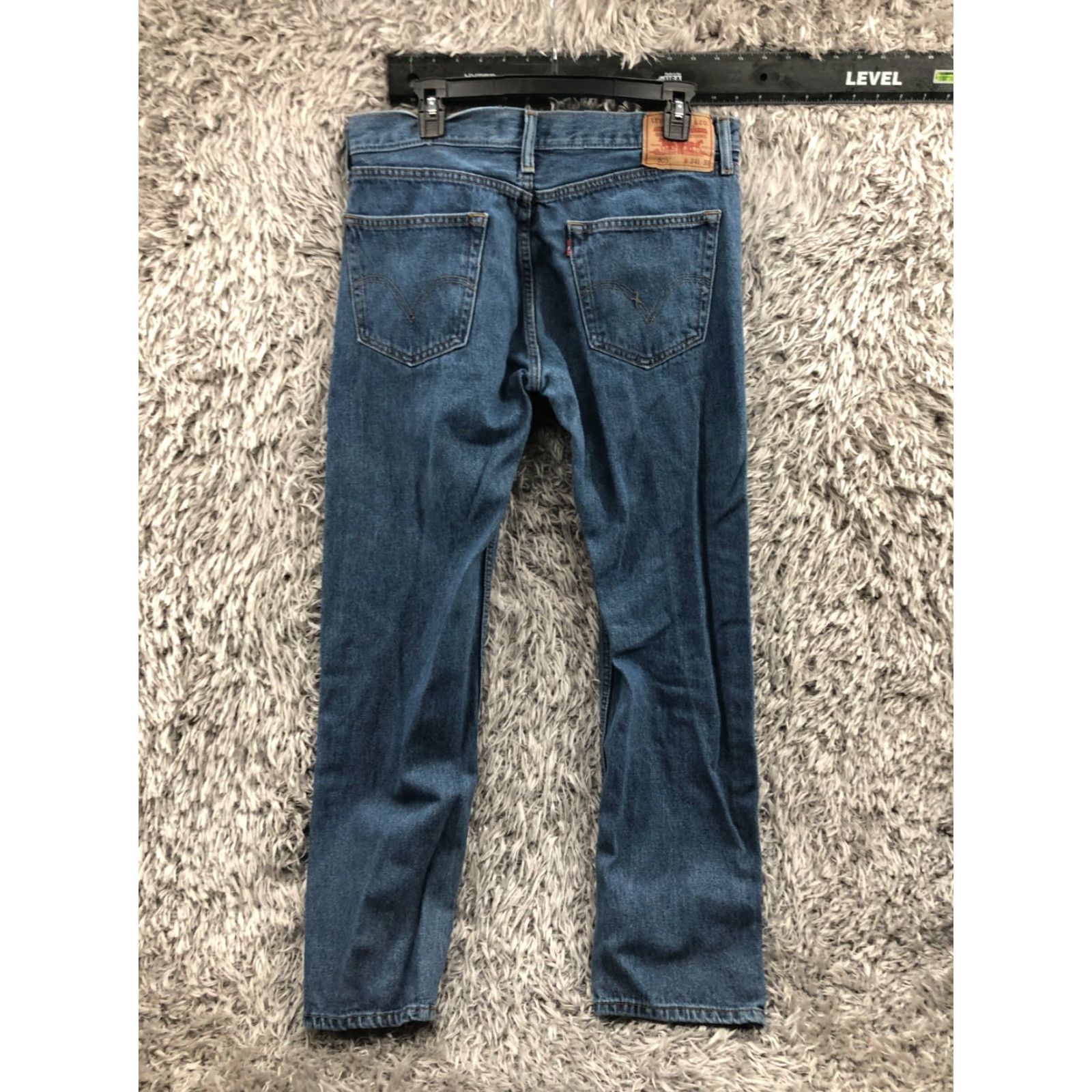 Levi's Levi's 505 Jeans Mens Regular Straight Mid Rise Blue 34x32 Denim 5-Pocket Classic Comfort Size US 34 / EU 50 - 5 Thumbnail