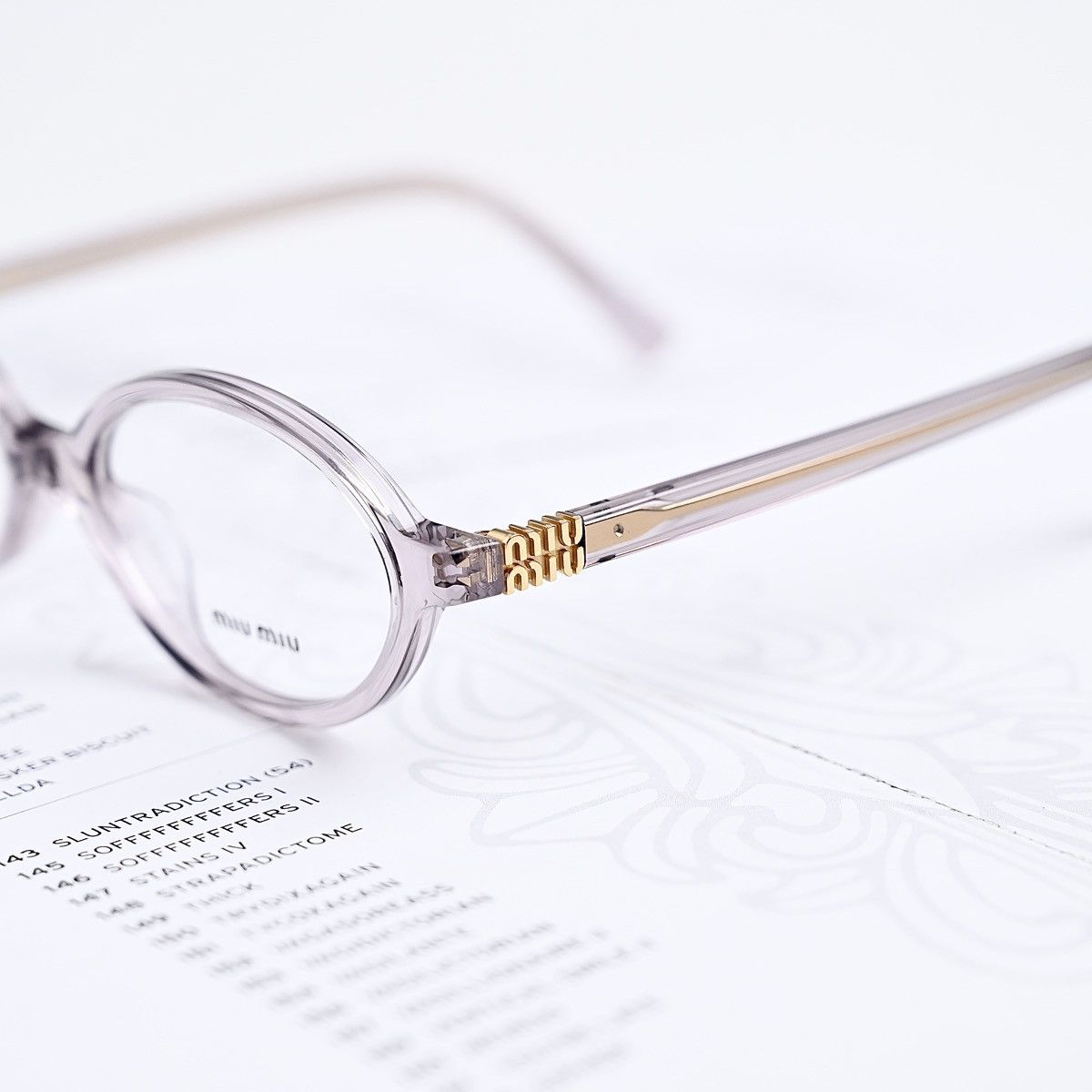 Miu Miu MIU MIU 0MU 01XV GLASSES Size ONE SIZE - 3 Thumbnail