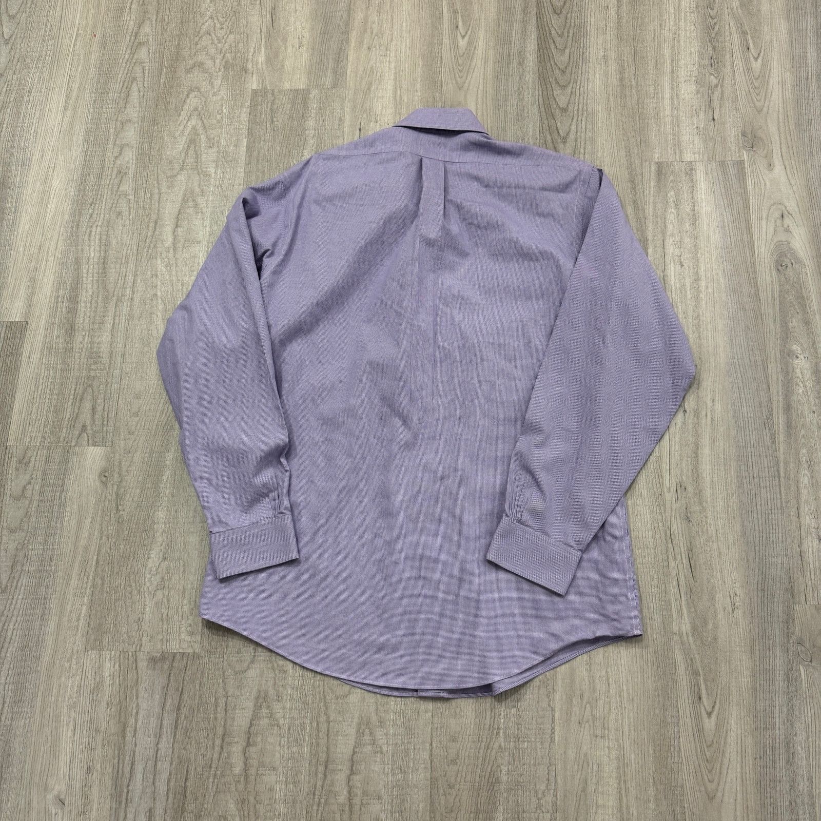 Brooks Brothers Brooks Brothers Shirt Men's 16-4/5 Purple White Gingham Size US L / EU 52-54 / 3 - 6 Thumbnail