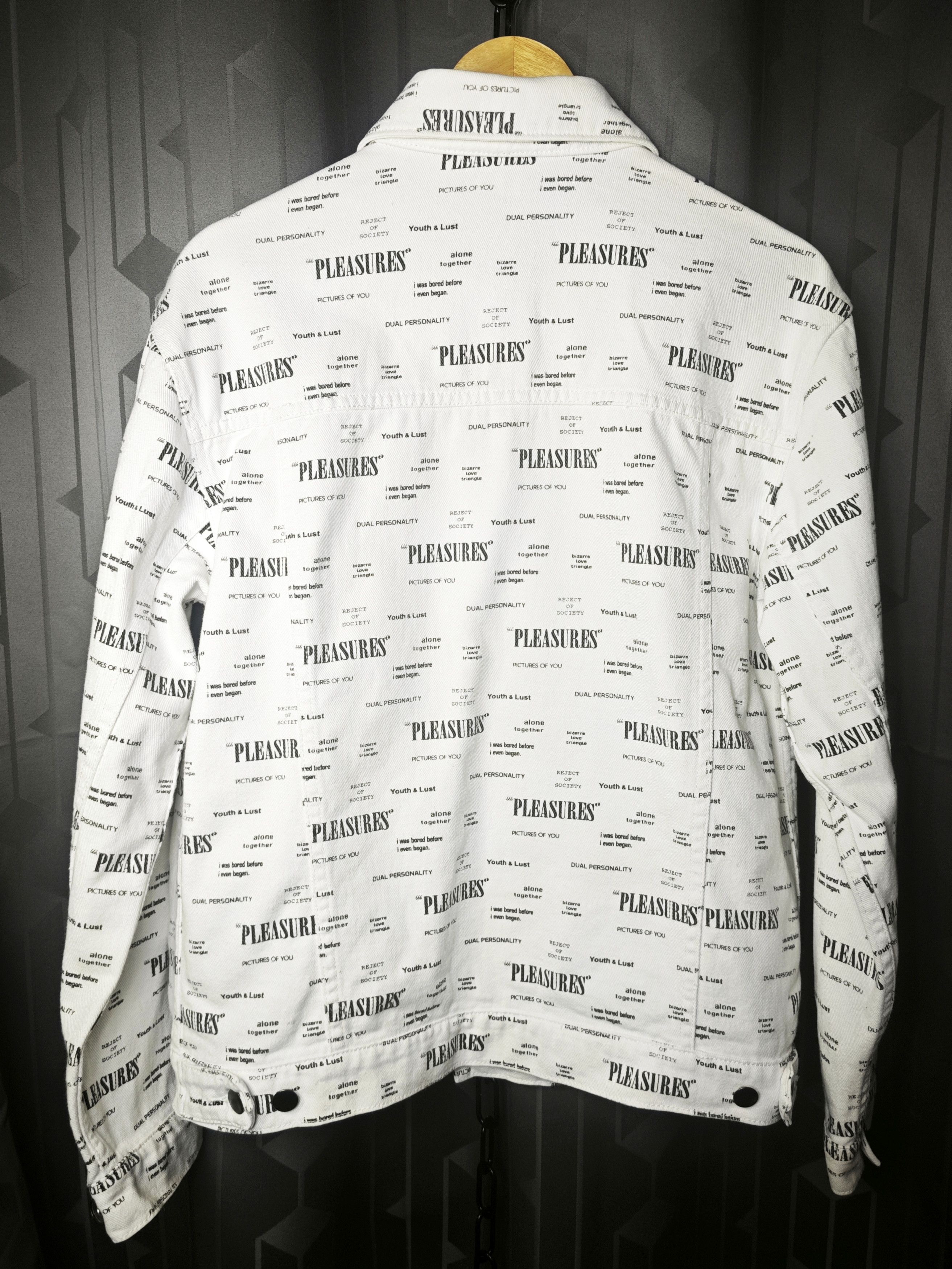 Pleasures Pleasures : Reject Trucker , White Denim Jacket Size US S / EU 44-46 / 1 - 4 Thumbnail
