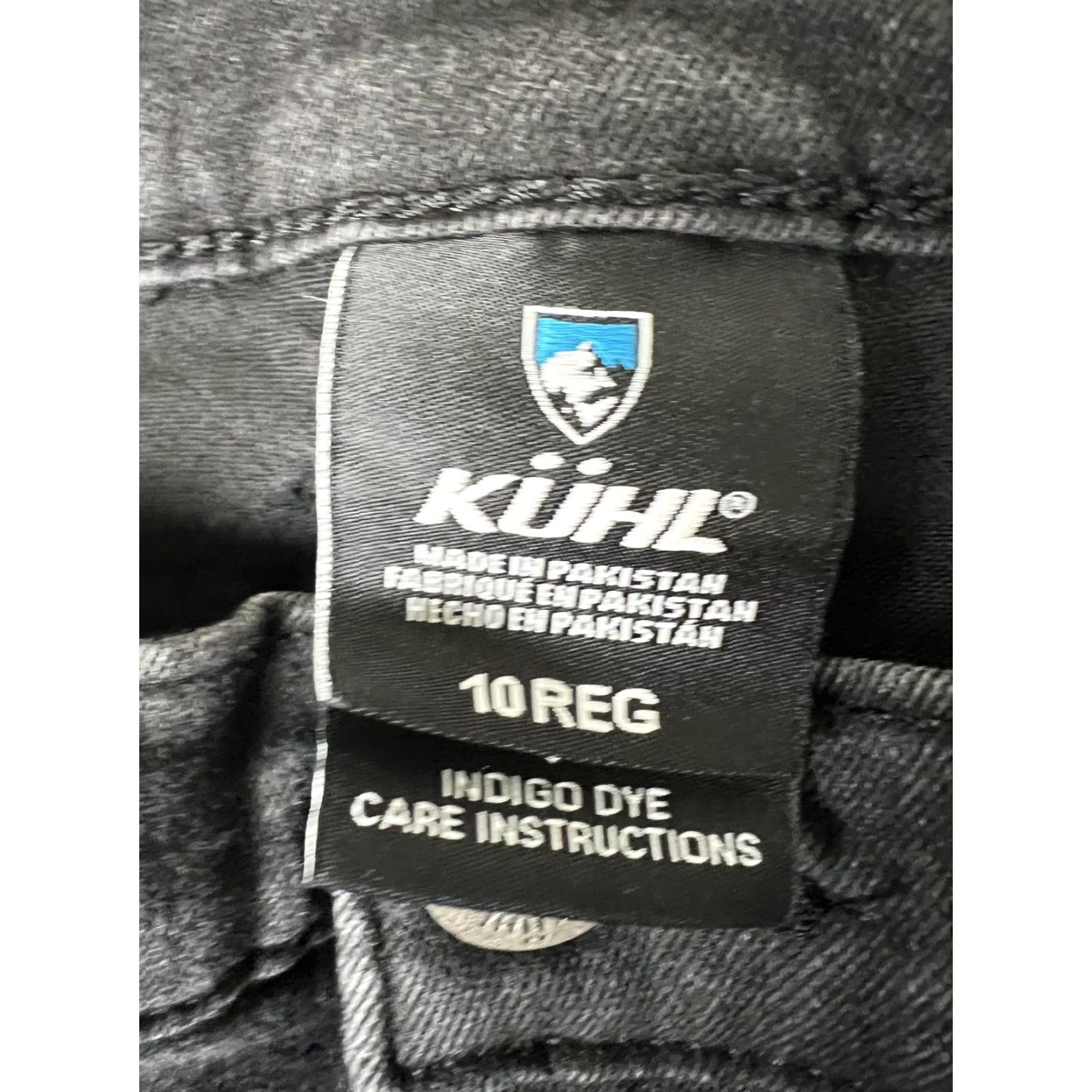 Denime Kuhl Jeans Womens 10 Black Dark Wash Slim Fit Skinny Stretch Denim Pants Casual Size 32" / US 10 / IT 46 - 3 Thumbnail