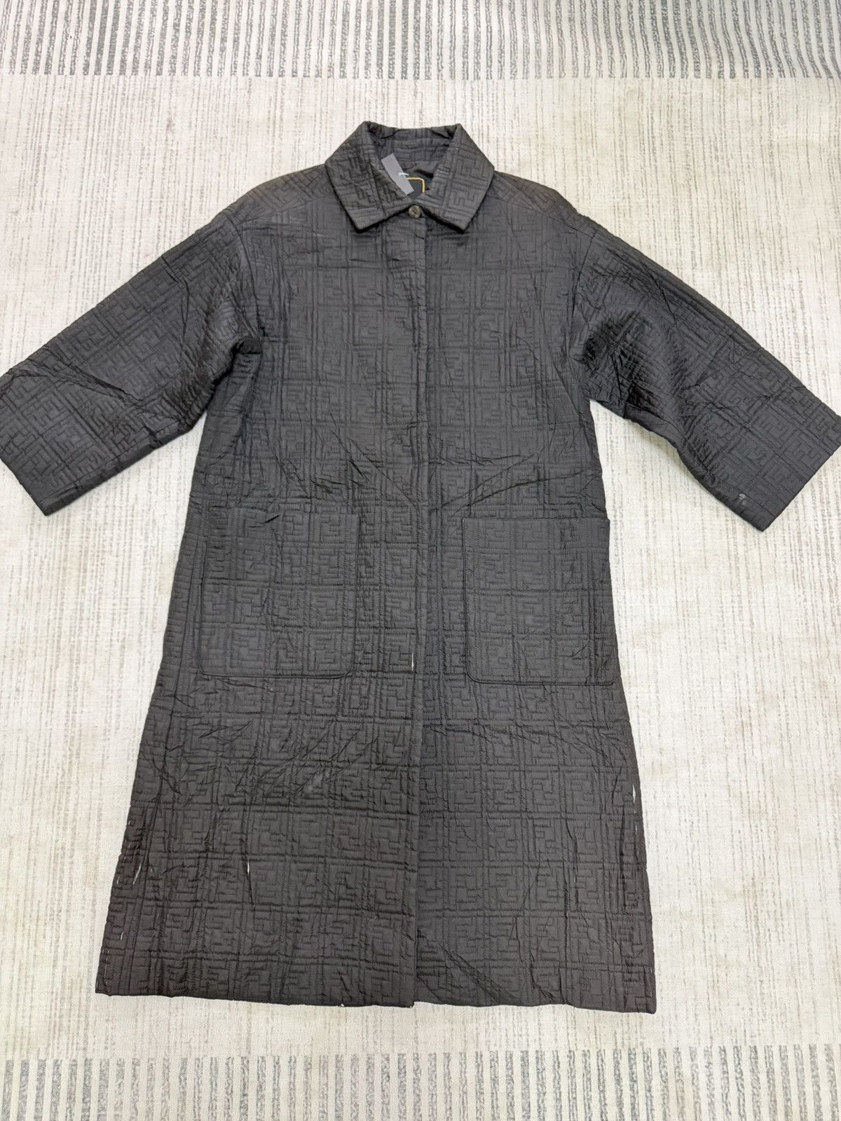 Fendi Vintage 80s fendi zucca long jacket Size US M / EU 48-50 / 2 - 1 Thumbnail