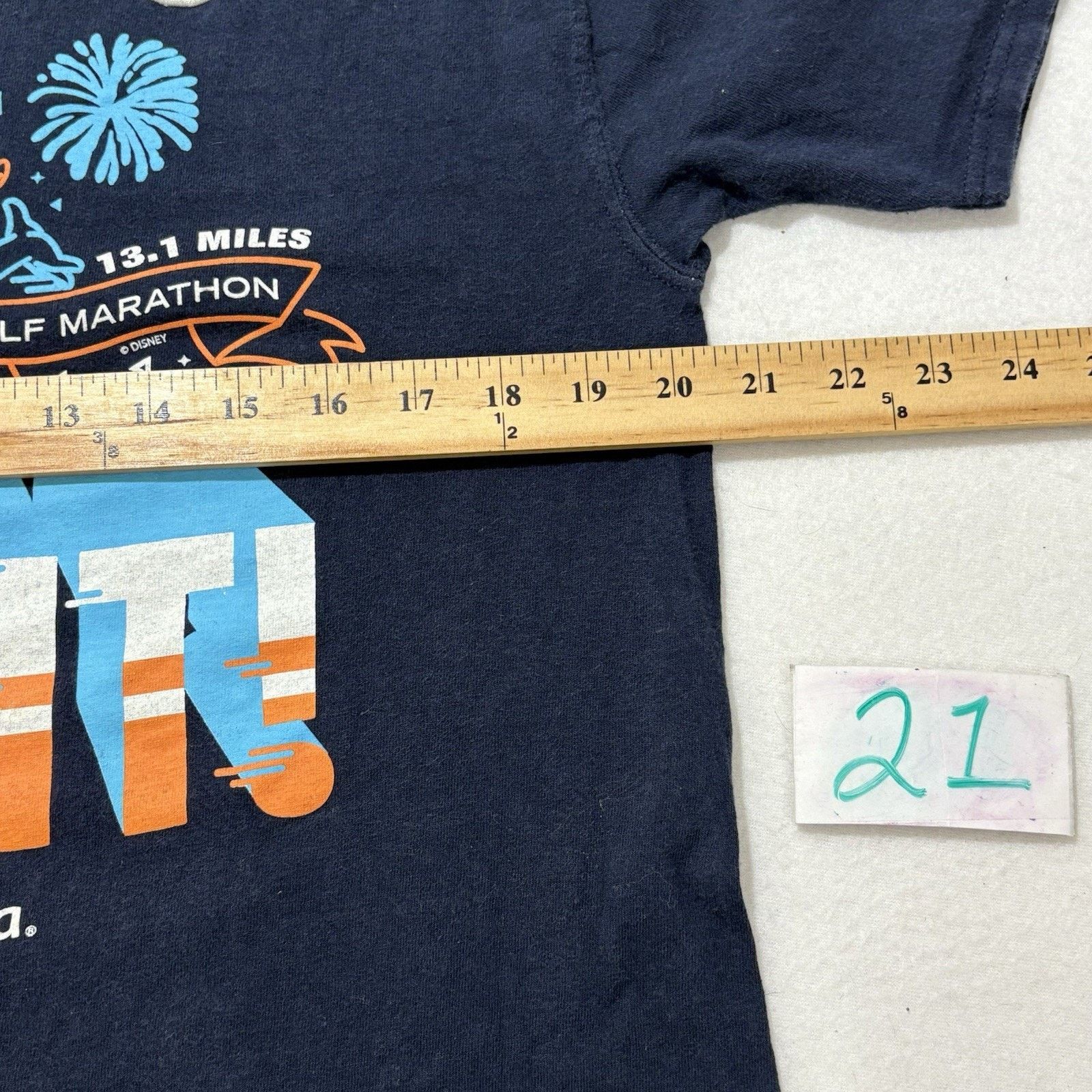 Champion RunDisney Champion Large 16 Half Marathon TShirt DisneyWorld Size US L / EU 52-54 / 3 - 8 Thumbnail