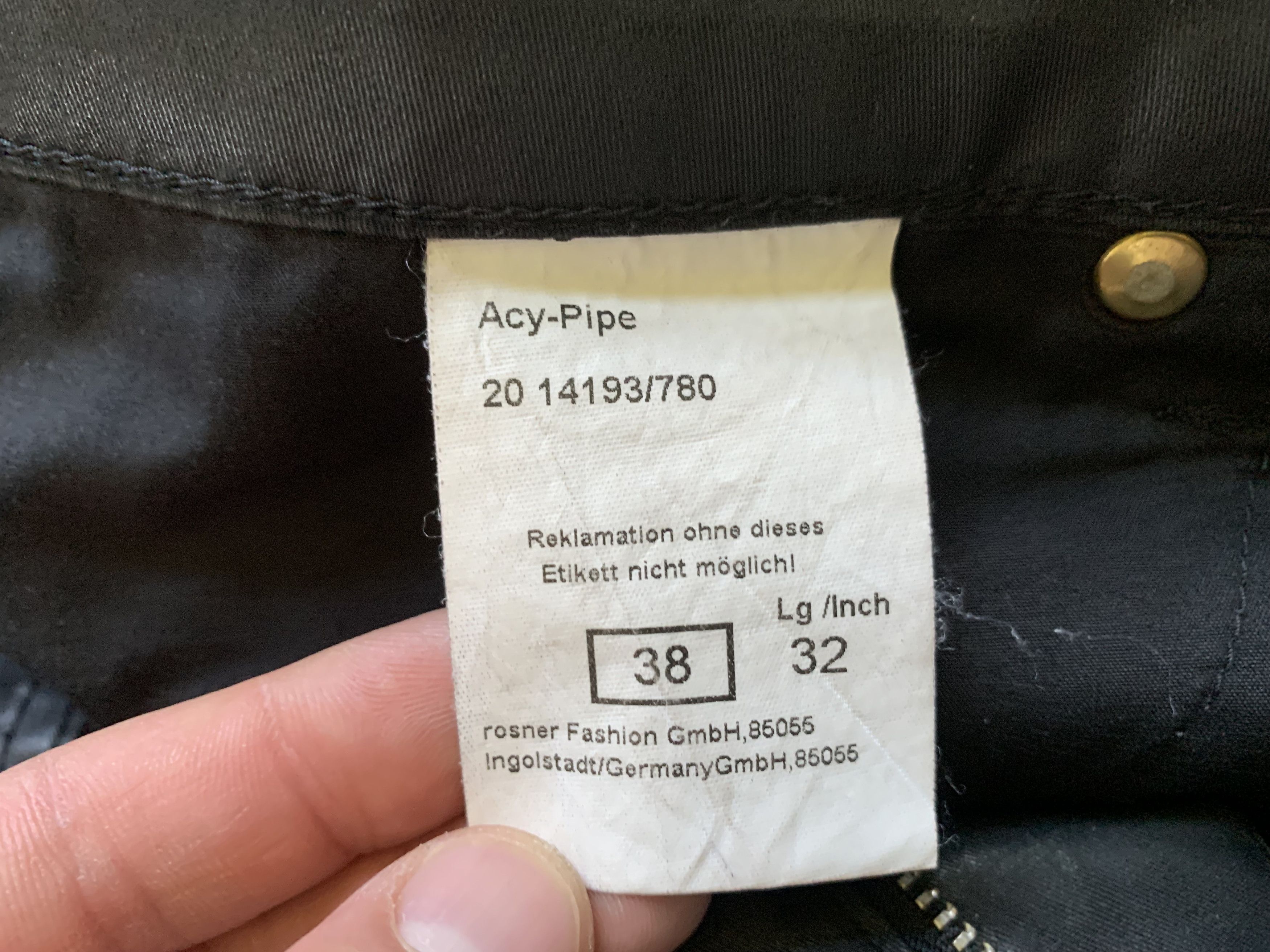 Designer Rosner Wax Black Casual Pants Size 26" / US 2 / IT 38 - 8 Thumbnail