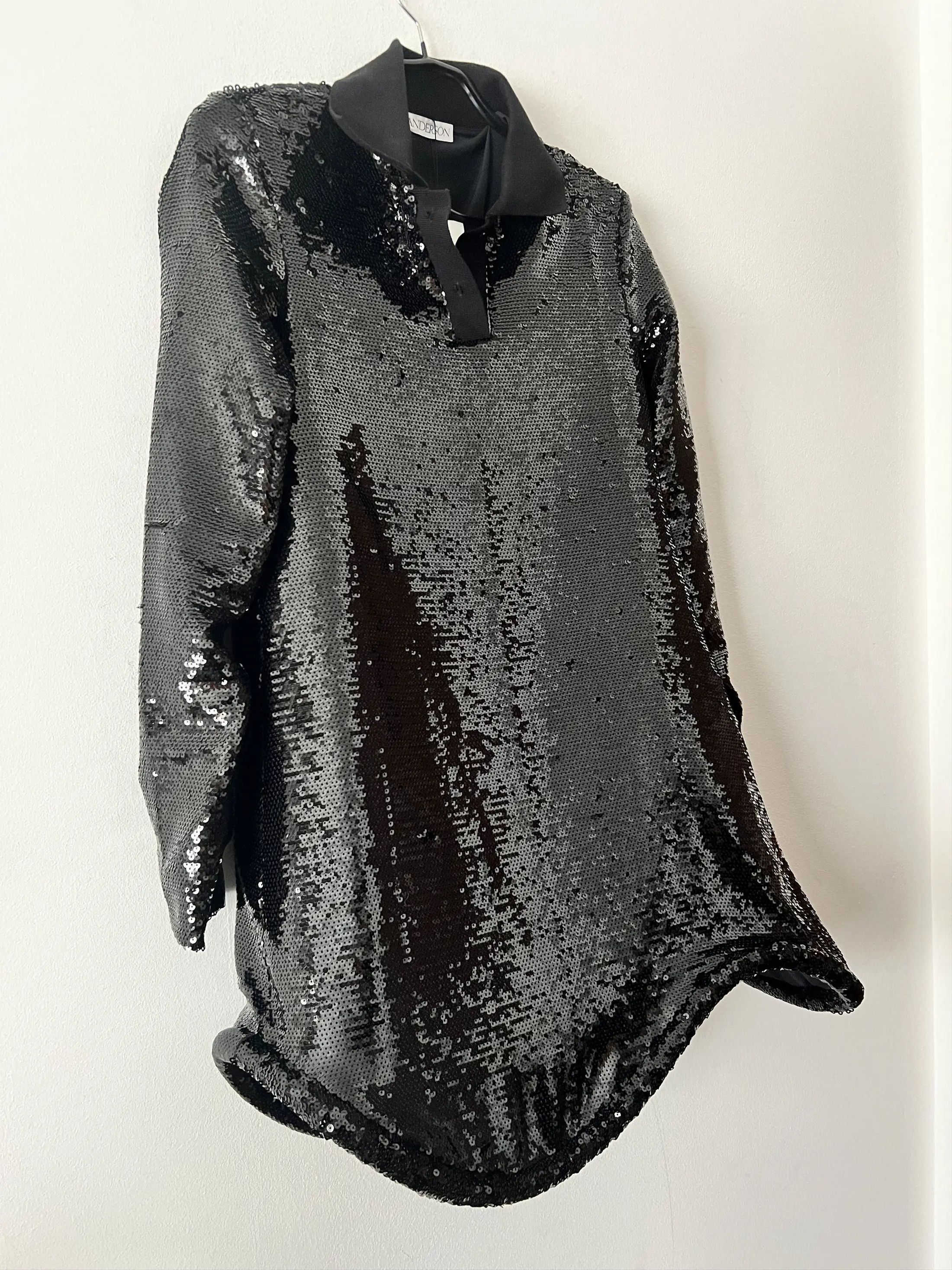 JW Anderson Sequined Polo Minidress Size XS / US 0-2 / IT 36-38 - 5 Thumbnail