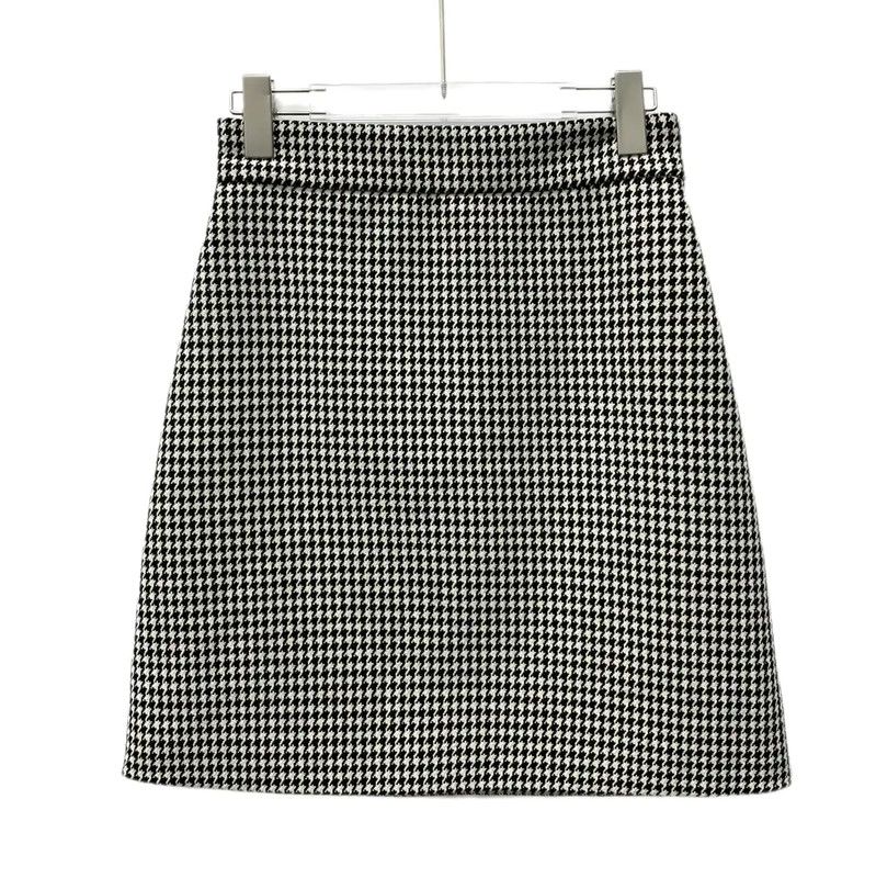 Dior Dior Color Block Wool Midi Skirt 0089 Size 23" - 1 Thumbnail