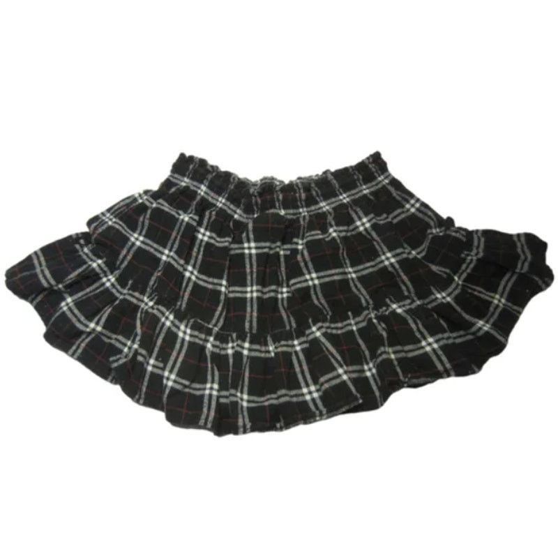 Vintage Y2K Grunge Plaid Mini Skirt Black Red White Checkered XL Size 36" / US 14 / IT 50 - 6 Thumbnail
