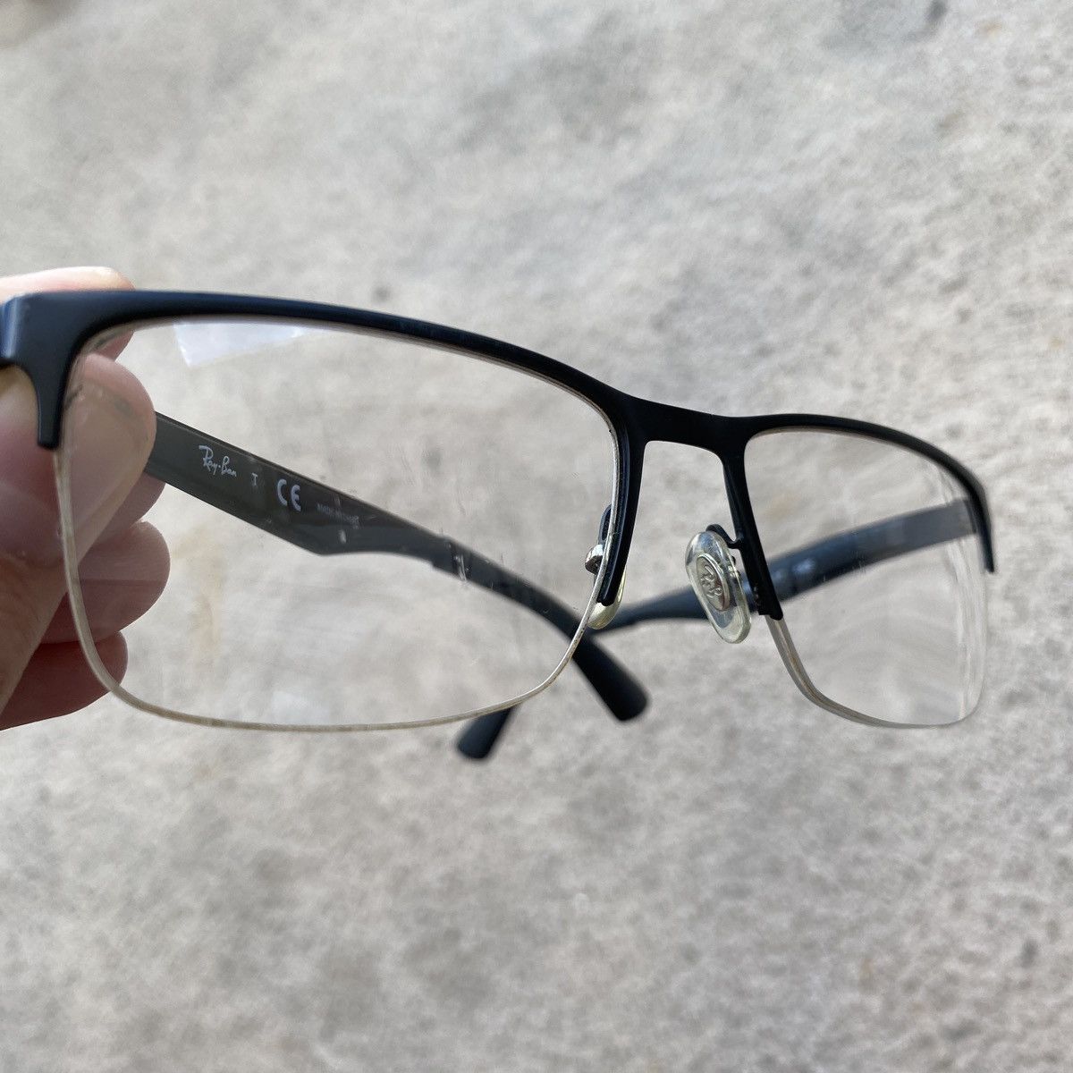 RayBan × Vintage vintage Ray Ban RB 6335 2503 54/17 Half Rim Eyeglasses Size ONE SIZE - 4 Thumbnail