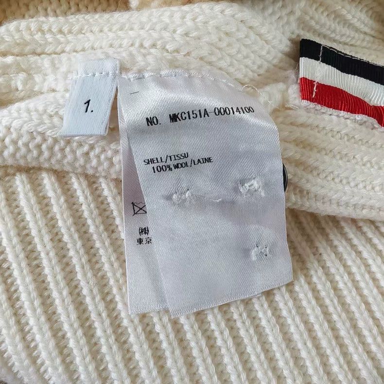 Thom Browne Thom Browne size1 Off-white button-up sweater on the back Size US S / EU 44-46 / 1 - 4 Thumbnail