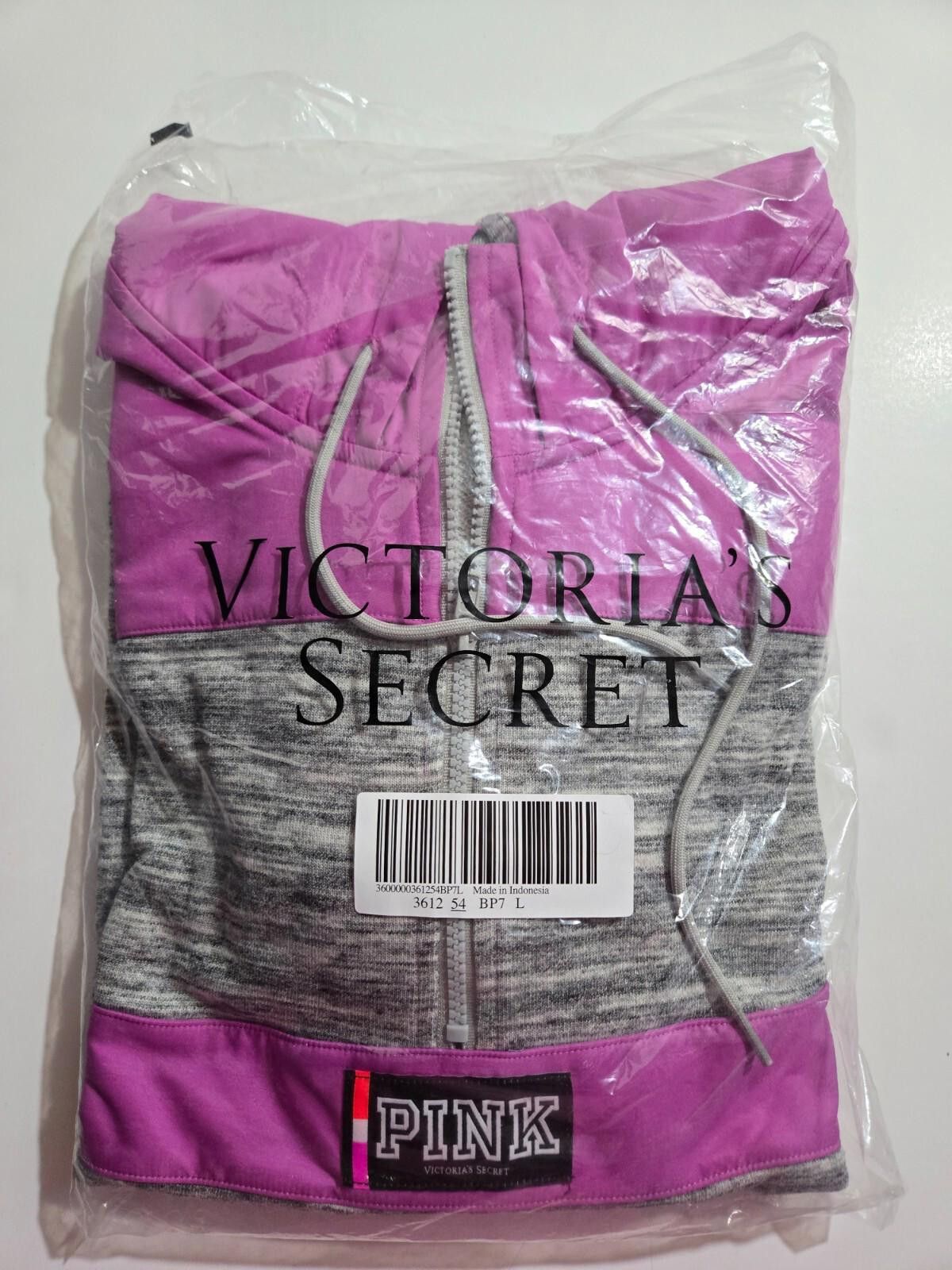 Designer Victoria's Secret PINK Part Anorak Windbreaker Half Zip NEW Size L / US 10 / IT 46 - 2 Thumbnail