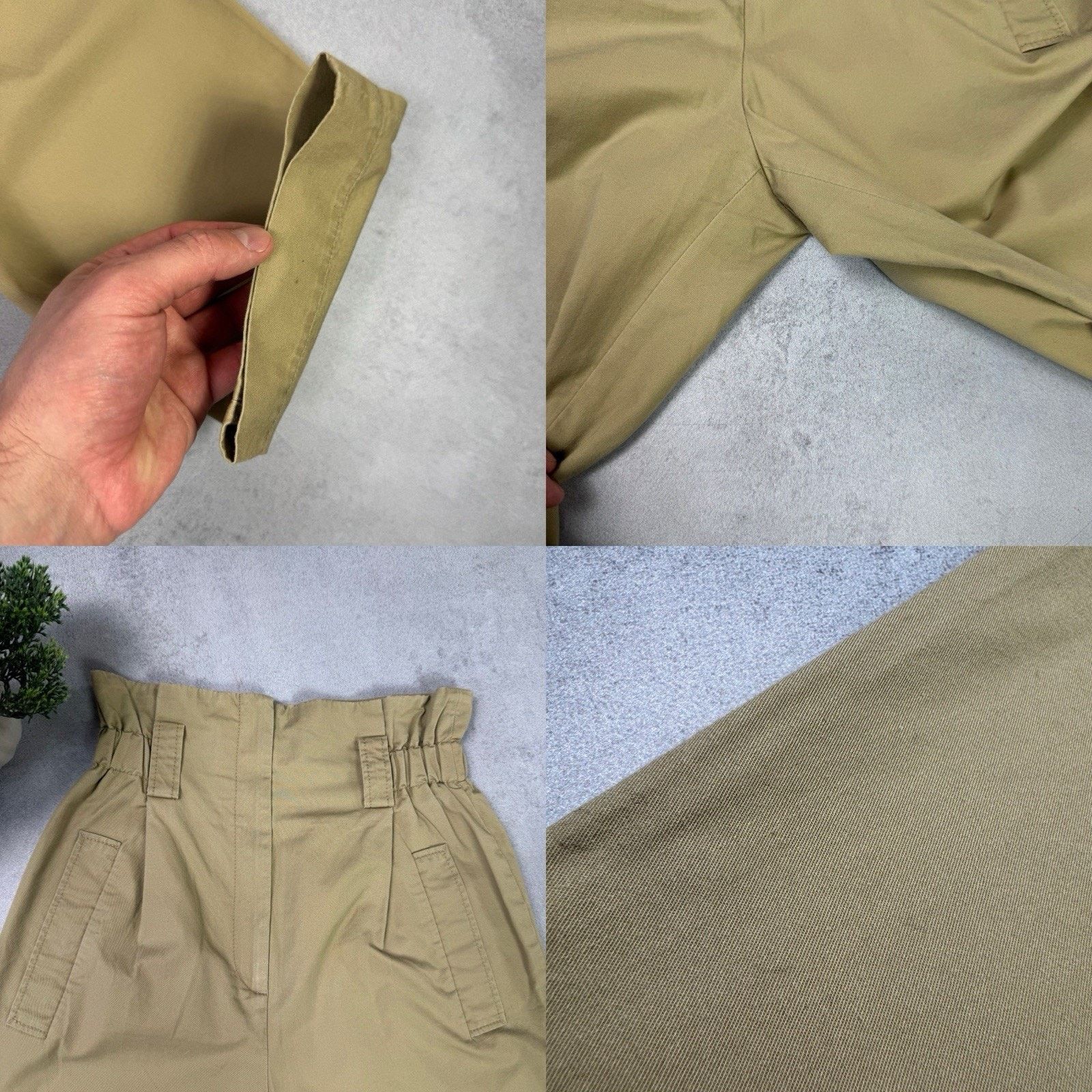 Sandro Sandro Women Chino Pants Cotton Beige Size 34 Size 25" / US 0 / IT 36 - 21 Thumbnail