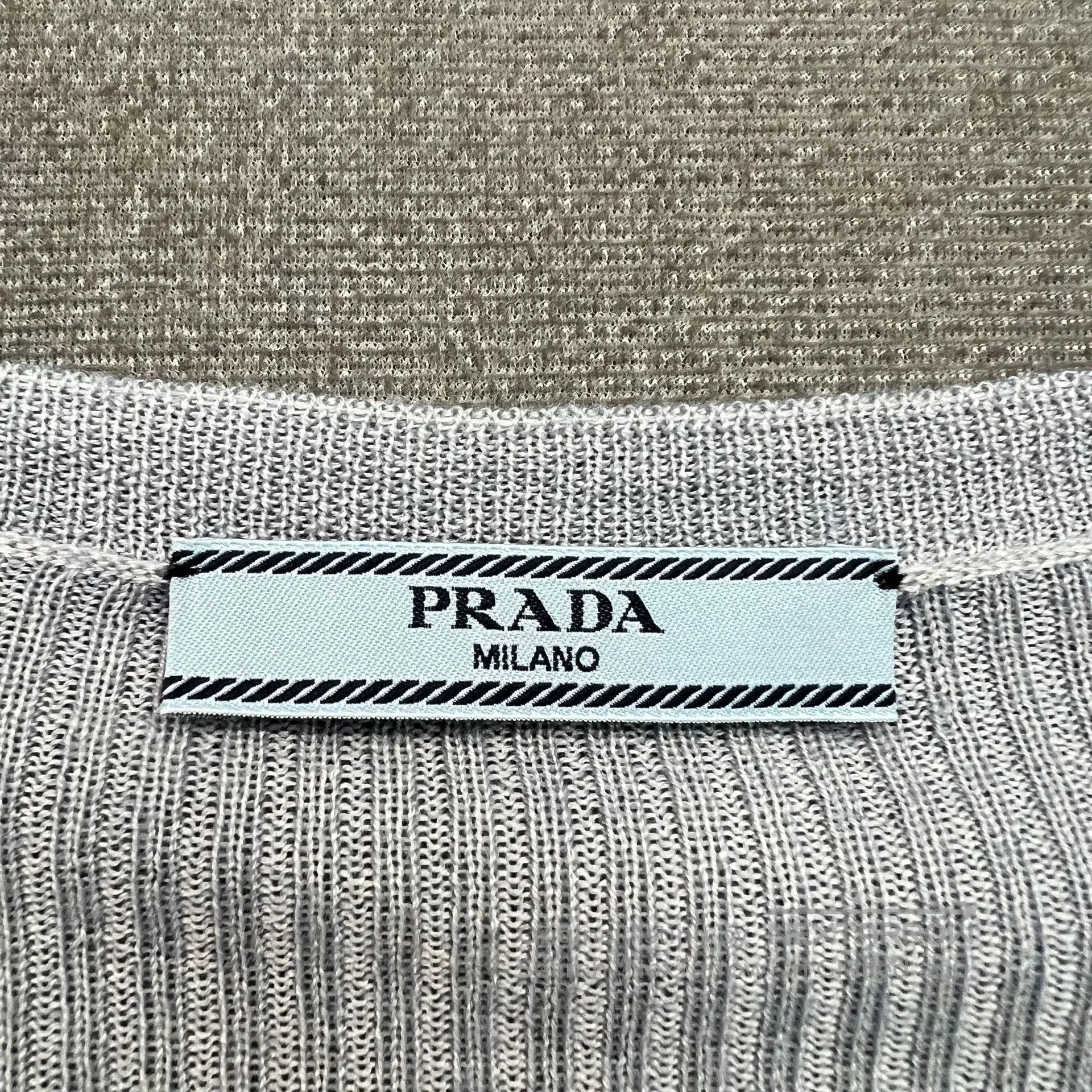 Prada Prada Haze Blue Pocket Knit Cardigan. Size M / US 6-8 / IT 42-44 - 4 Thumbnail