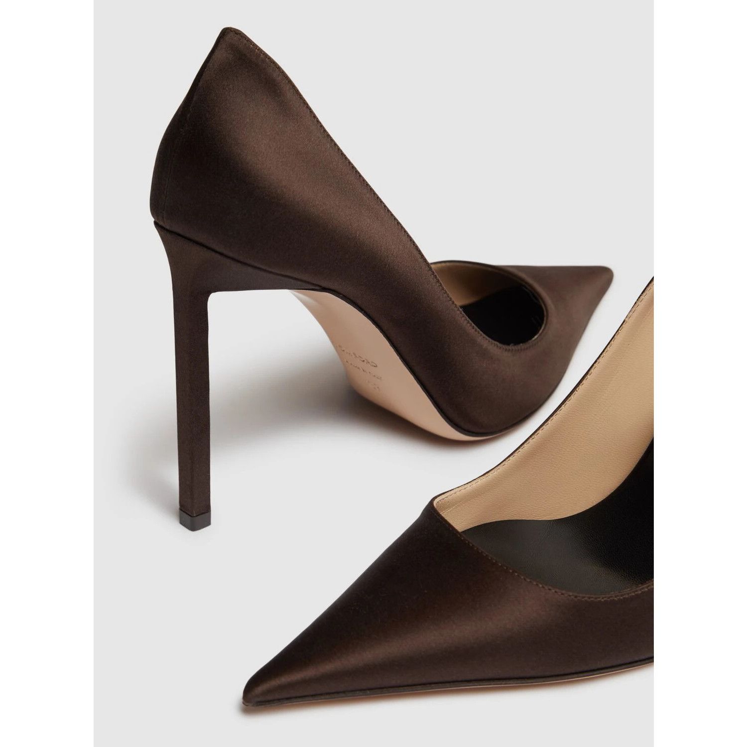 Tom Ford TOM FORD Betty Espresso Satin 105mm Pumps New & Authentic (W Size US 7 / IT 37 - 3 Thumbnail