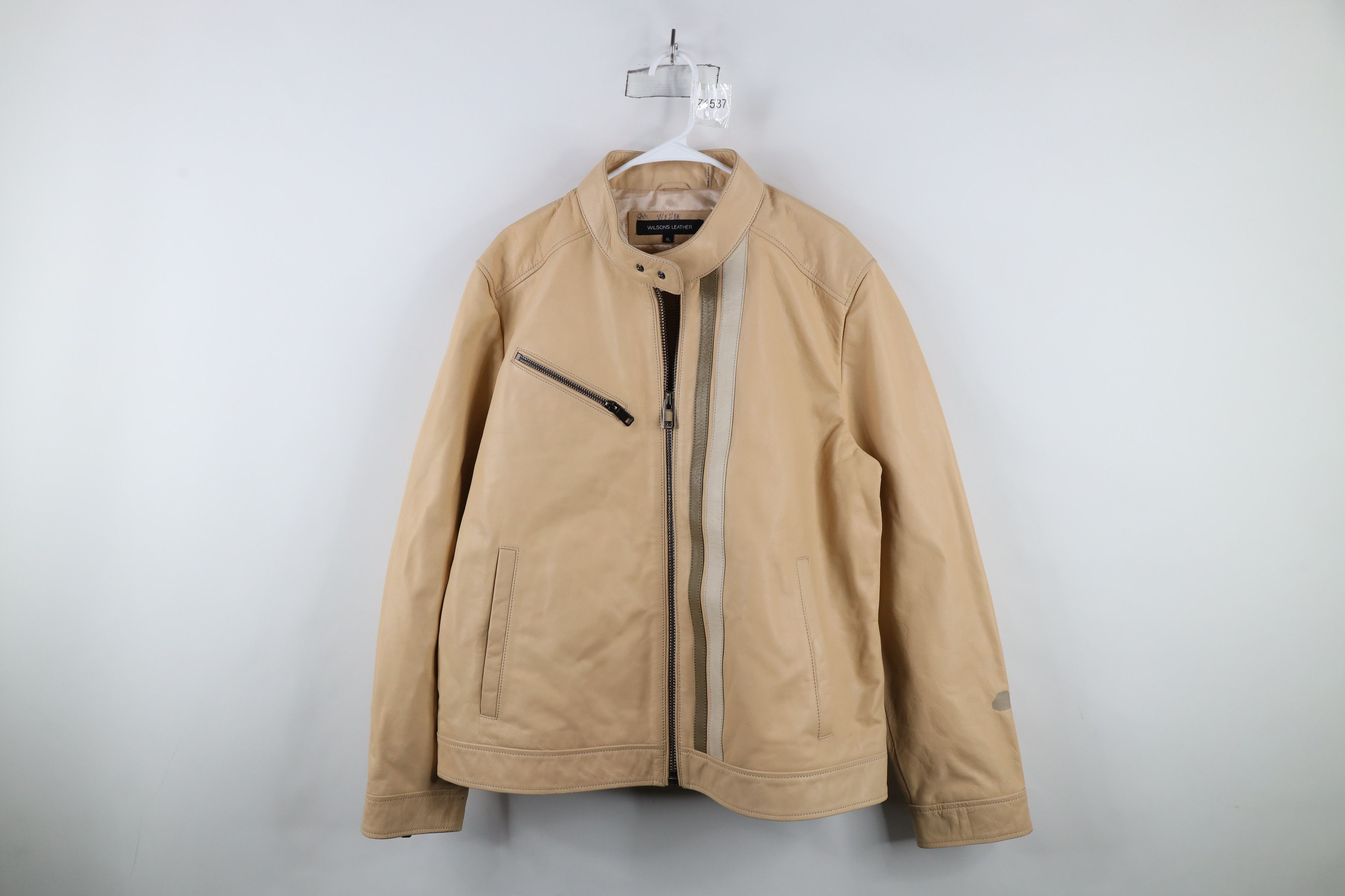 Vintage Vintage 90s Streetwear Leather Cafe Racer Bomber Jacket Size US XL / EU 56 / 4 - 1 Thumbnail