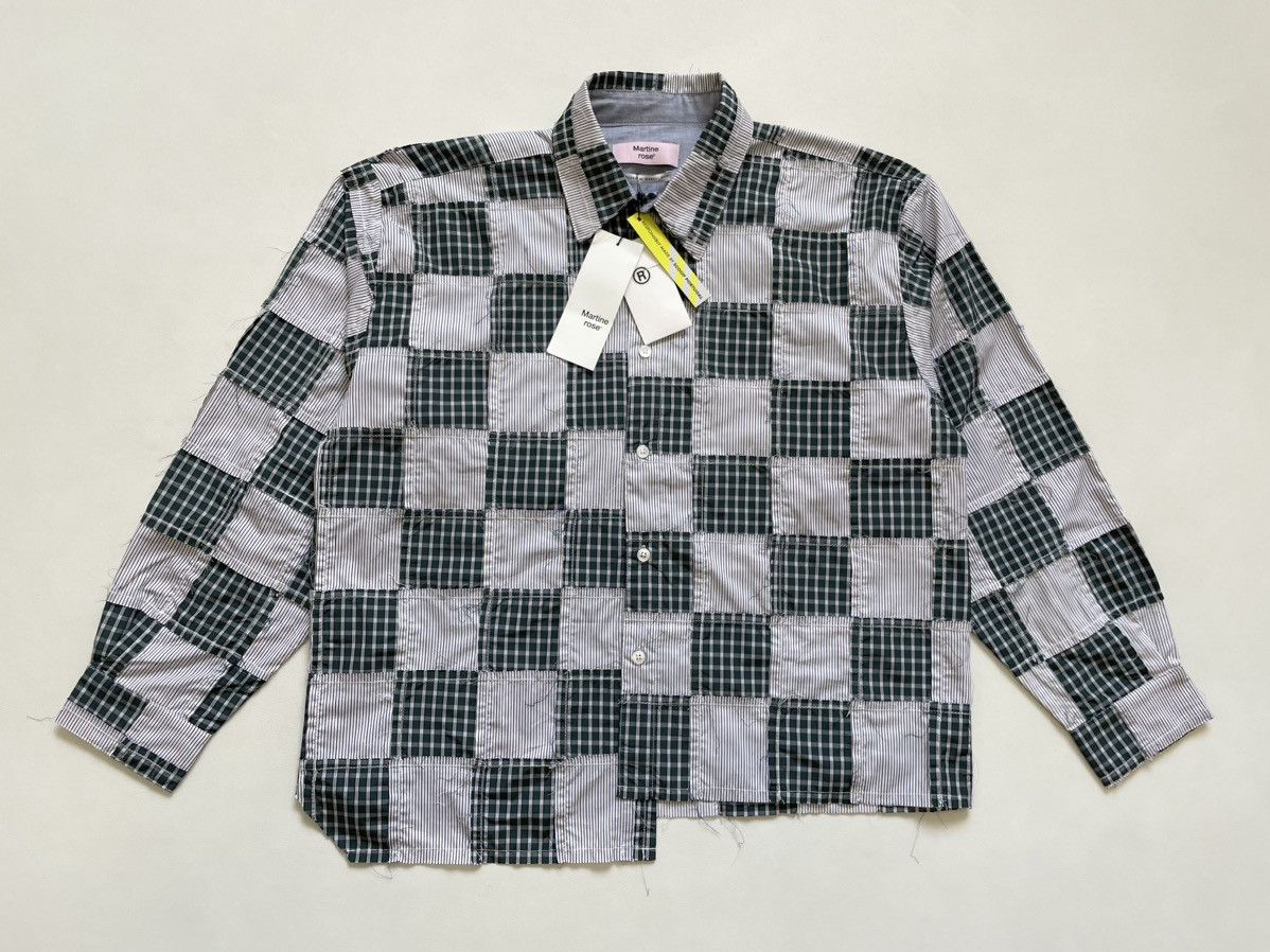 Martine Rose S/S 20 Raw Edge Patchwork Shirt Size US M / EU 48-50 / 2 - 21 Thumbnail