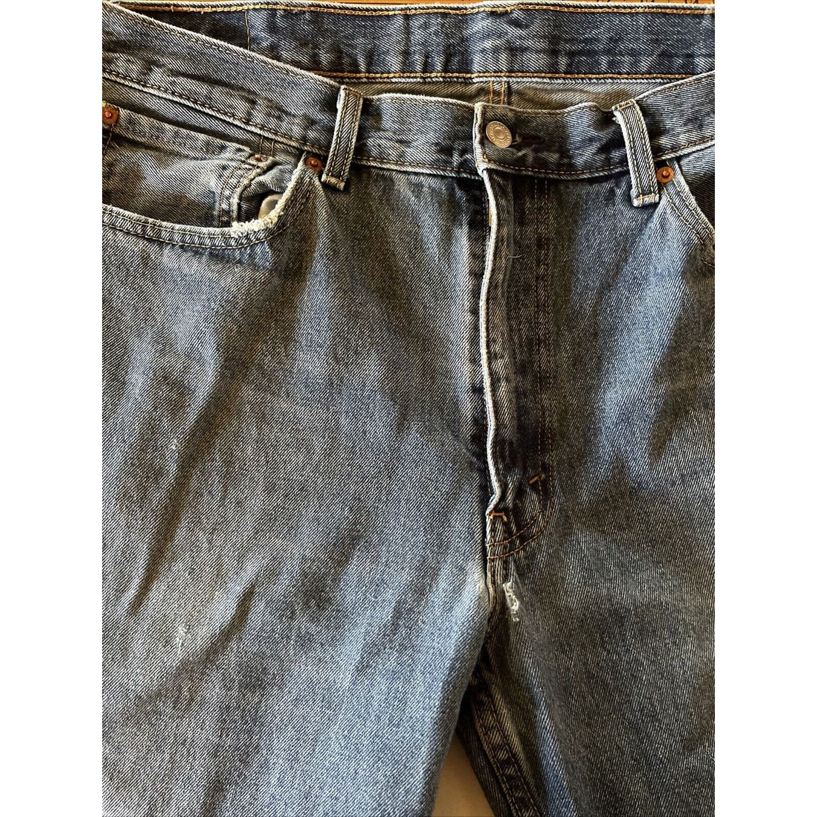 Levi's Levi’s 550 Mens 38x30 Relaxed Fit Med Wash Denim Jeans Blue Size US 38 / EU 54 - 11 Thumbnail