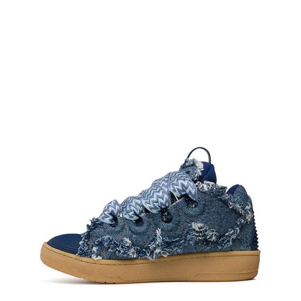 Lanvin o1g2r1mq1024 Denim Sneakers in Blue Size US 8 / IT 38 - 2 Thumbnail