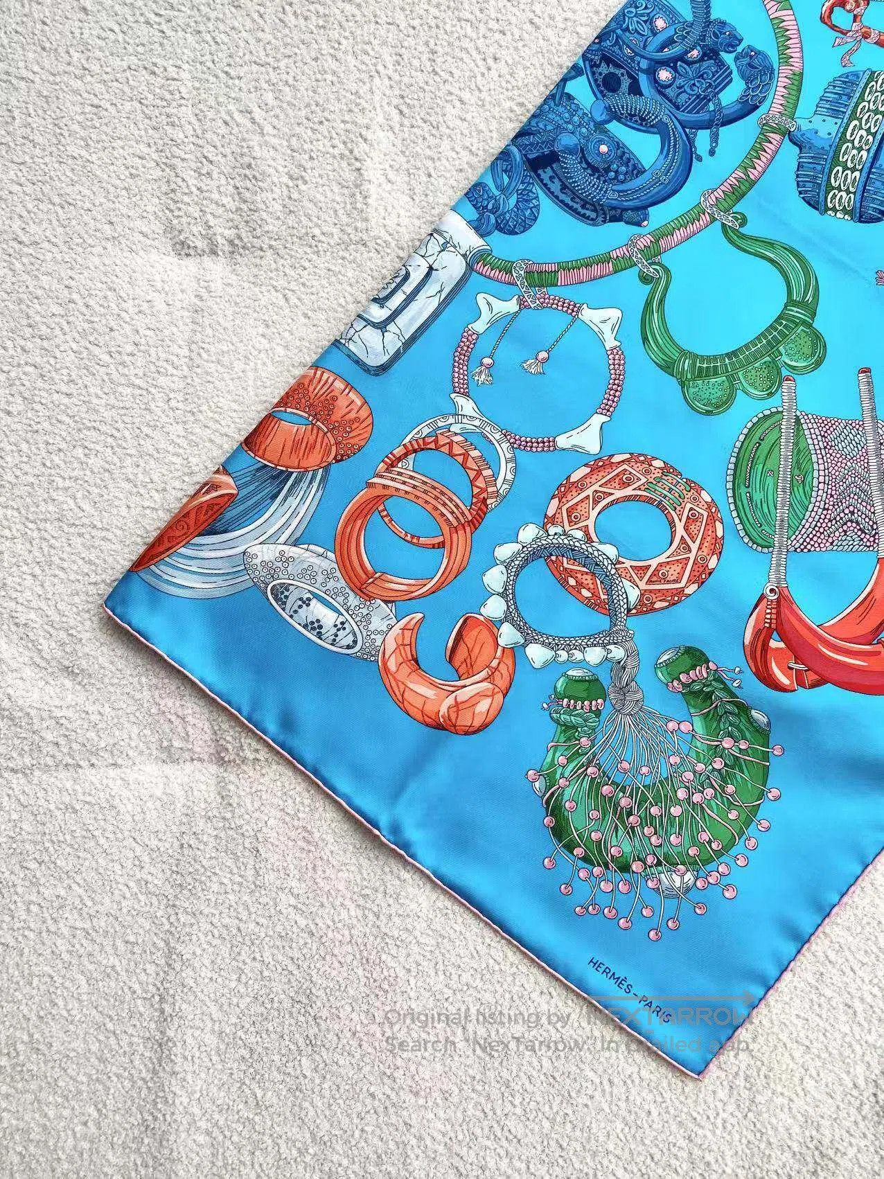 Hermes Hermes Printed logo silk scarf| Size ONE SIZE - 5 Thumbnail
