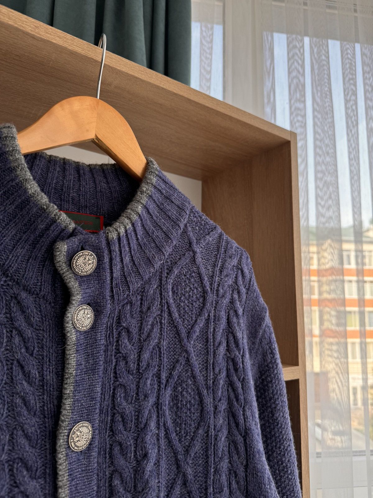 Other Vintage Reitmayer Zopf Jacquard Austrian Button Cardigan Size US L / EU 52-54 / 3 - 3 Thumbnail