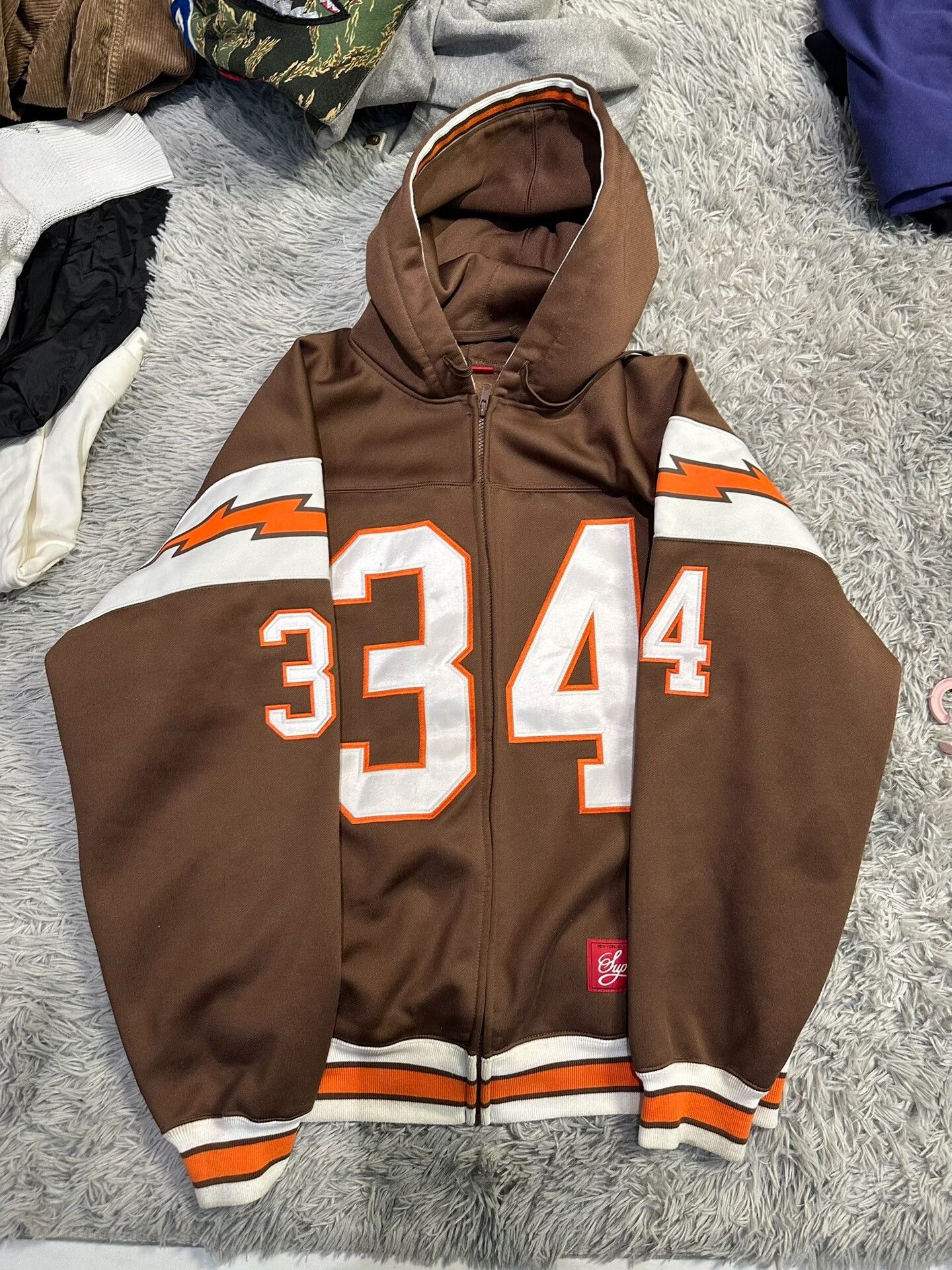 Supreme Supreme SS24 Zip-Up Number Hoodie Jacket Size US L / EU 52-54 / 3 - 1 Thumbnail