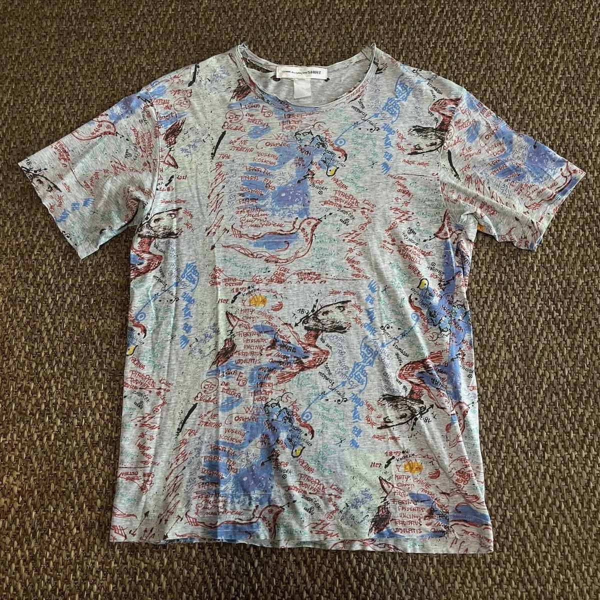 Comme des Garcons × Comme des Garcons SHIRT 2000s comme des garcons SHIRT Overprint tshirt Size US M / EU 48-50 / 2 - 1 Thumbnail