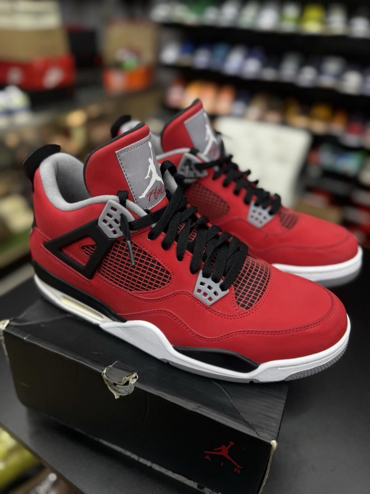 Jordan Brand Nike Air Jordan Retro 4 Toro Bravo (308497-603) Size 12 Men Size US 12 / EU 45 - 3 Thumbnail
