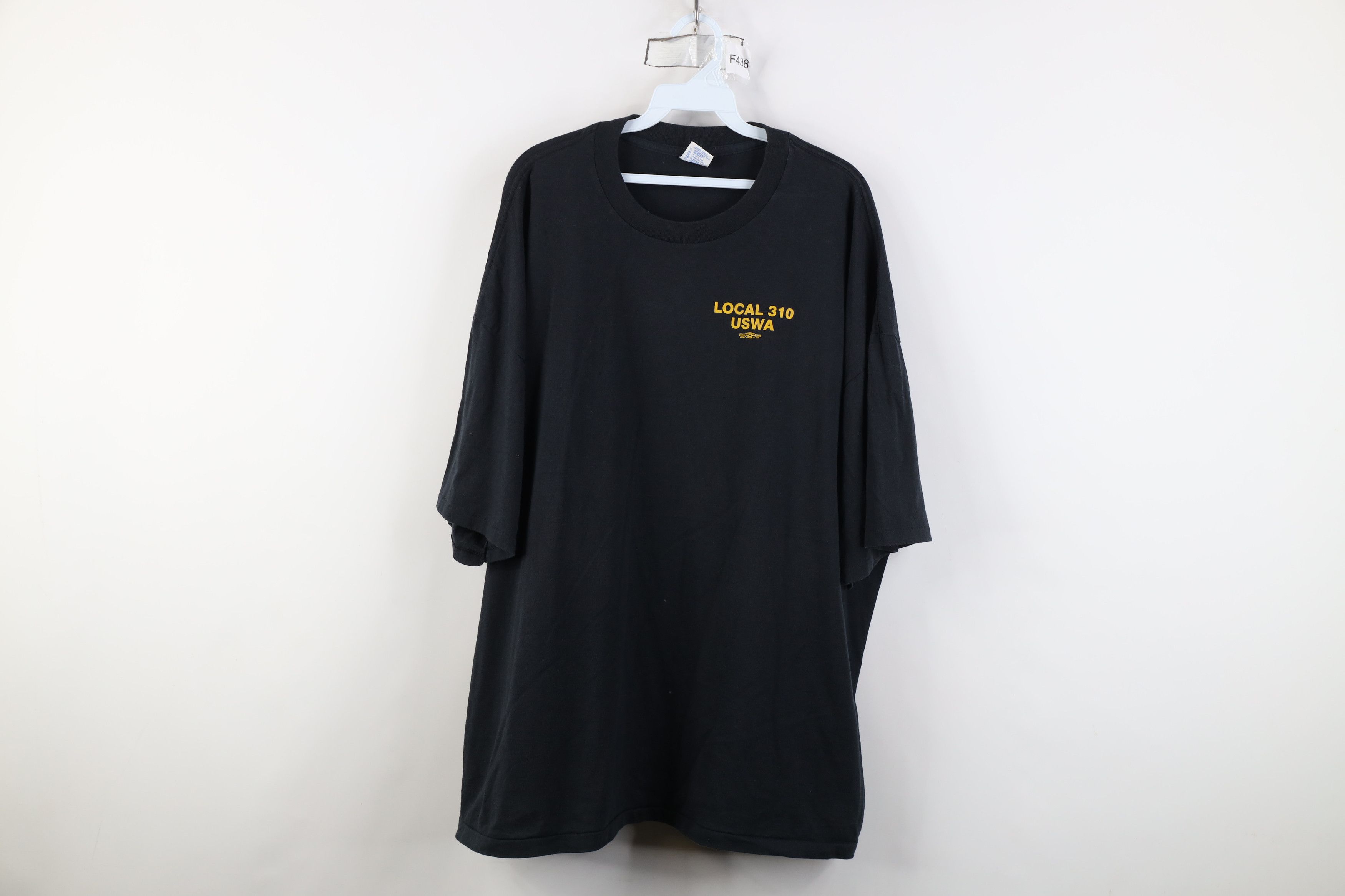 Vintage Vintage 90s Local 310 USWA United Steelworkers Union T-Shirt Size US XXL / EU 58 / 5 - 1 Thumbnail