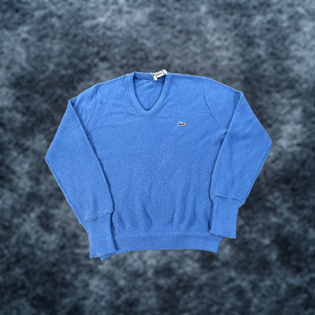 Izod VINTAGE Izod Lacoste Sweater Cardigan Mens Size M Blue Knit Logo 80s GOLF Tennis Casual Set End Mens Size US M / EU 48-50 / 2 - 1 Thumbnail