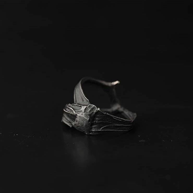 Detroit Denim Co. Detaj Dark Pioneer Thorn Claw 925 Silver Ring 12 Size ONE SIZE - 2 Thumbnail