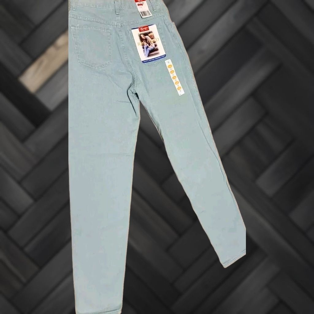 Wrangler VINTAGE Wrangler For Women Pistachio Jeans Denim Mom Size 12 W30xL34 USA MADE NWT 80s 90s Grunge Concert Retro Classic Modern Preppy City Outdoor Size 34" / US 12 / IT 48 - 1 Thumbnail