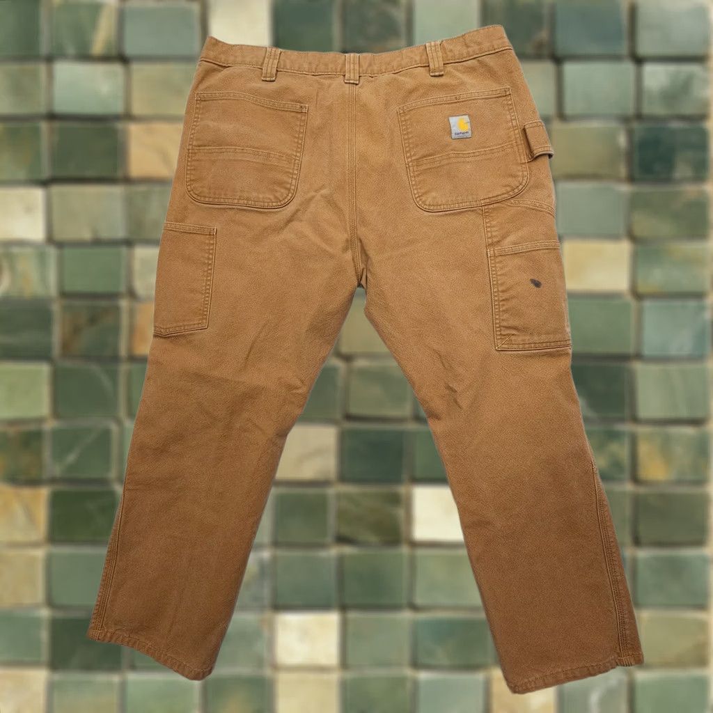 Carhartt Carhartt Mens Rugged Flex Carpenter Pants Straight Duck 40 x 26 Brown Canvas 5-Pocket Regular Inseam 26 Front Flat Front Shoes? Size US 40 / EU 56 - 1 Thumbnail
