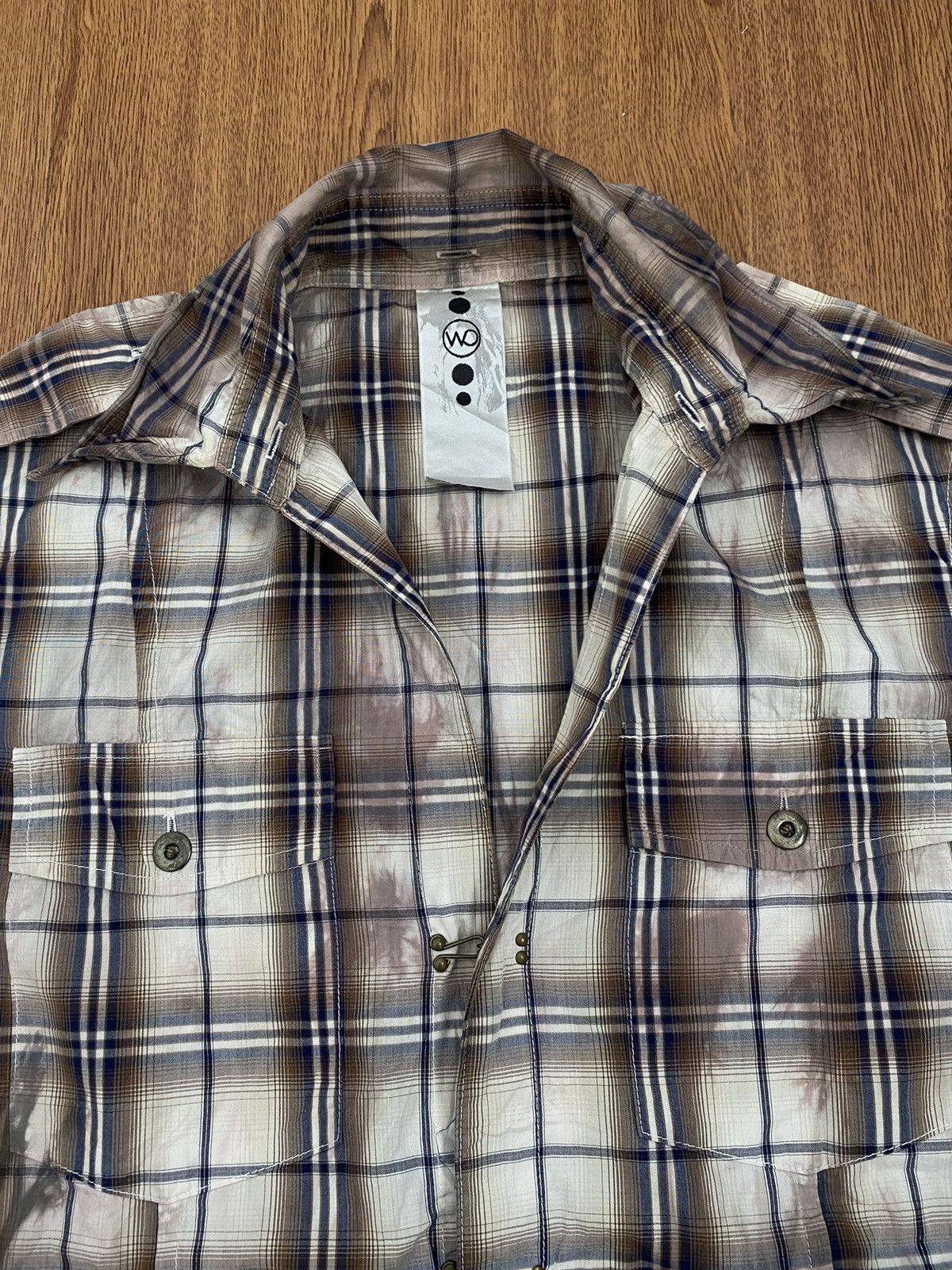 If Six Was Nine Four Valley dyed plaid shirt Size US L / EU 52-54 / 3 - 3 Thumbnail