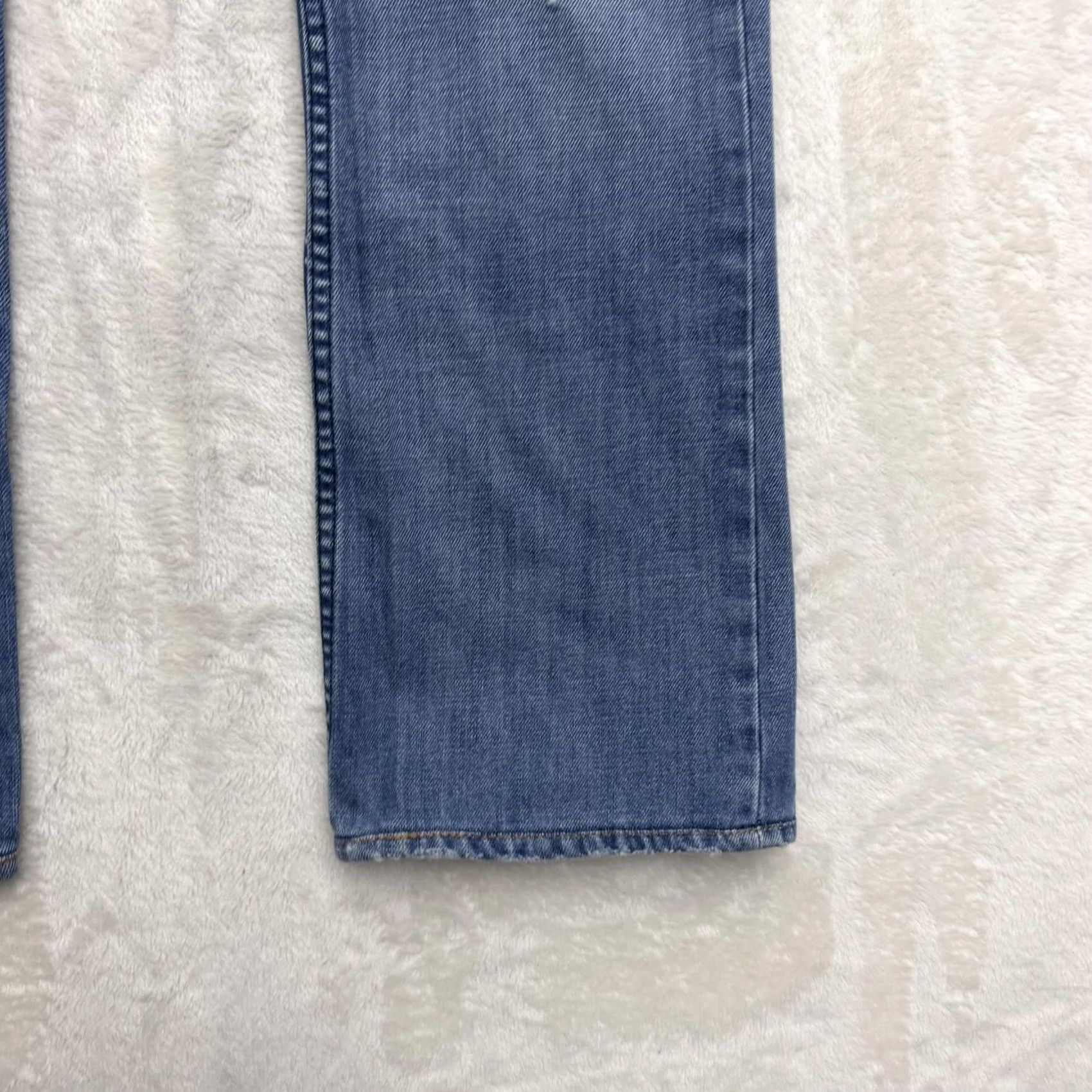 Diesel Diesel Jeans Pants Mens 32x30 Blue Medium Wash Distressed Straight Leg Denim Jeans Regular Mens Blue Distressed 90s? Size US 31 - 4 Thumbnail