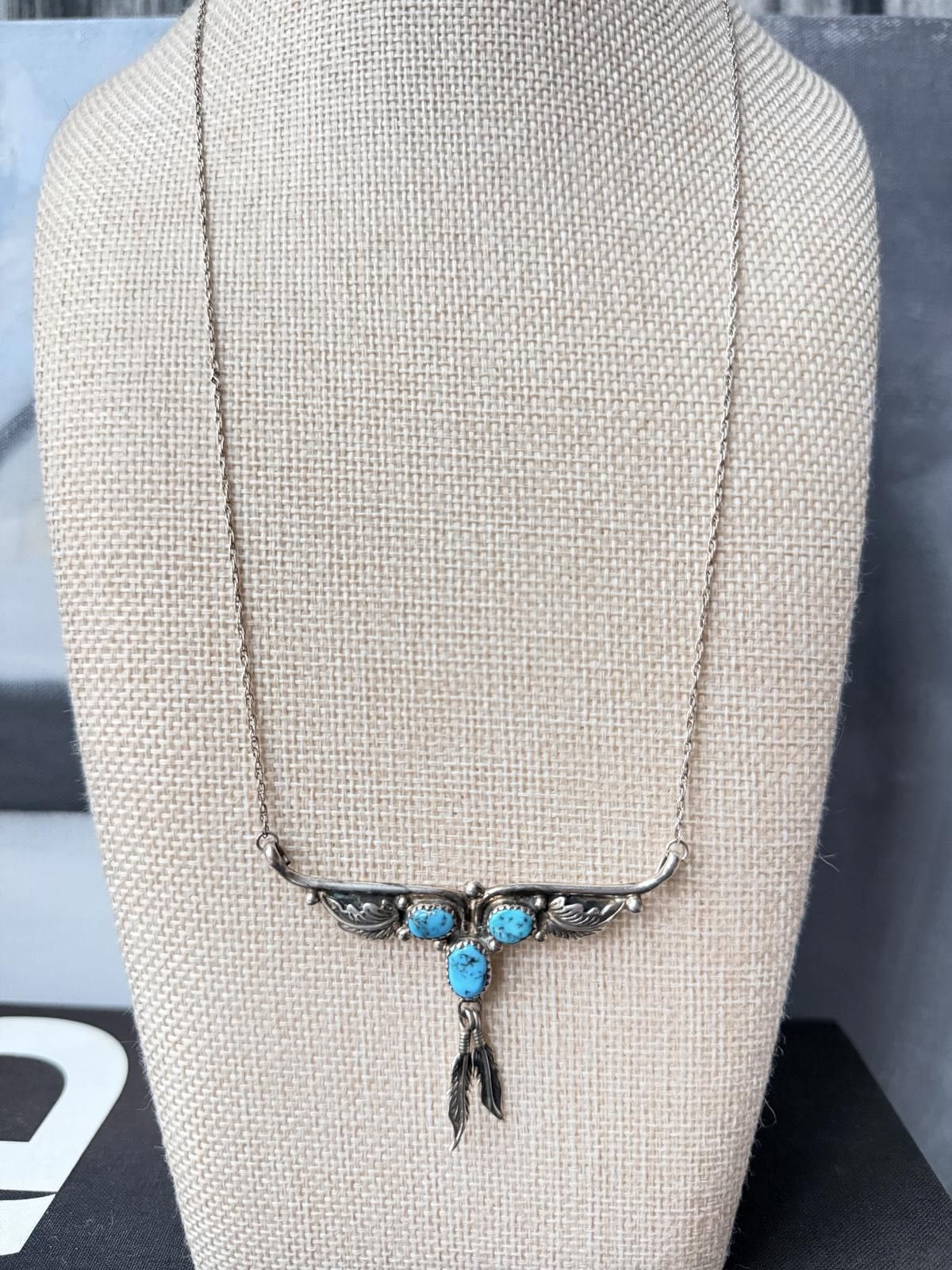 Other Robert Begay Navajo Sterling Turquoise Necklace Vintage Size ONE SIZE - 1 Thumbnail