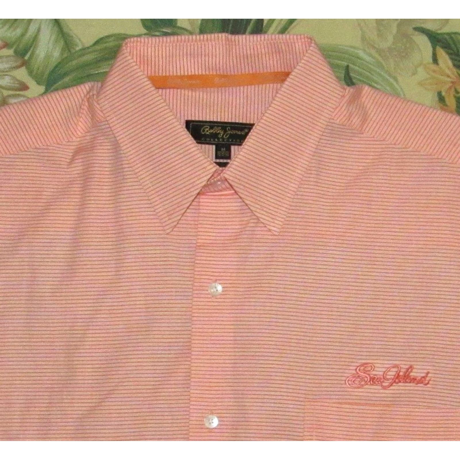 Vintage BOBBY JONES Orange Plaid Longsleeve Button Down Shirt Sea Island Medium M Size US M / EU 48-50 / 2 - 2 Thumbnail