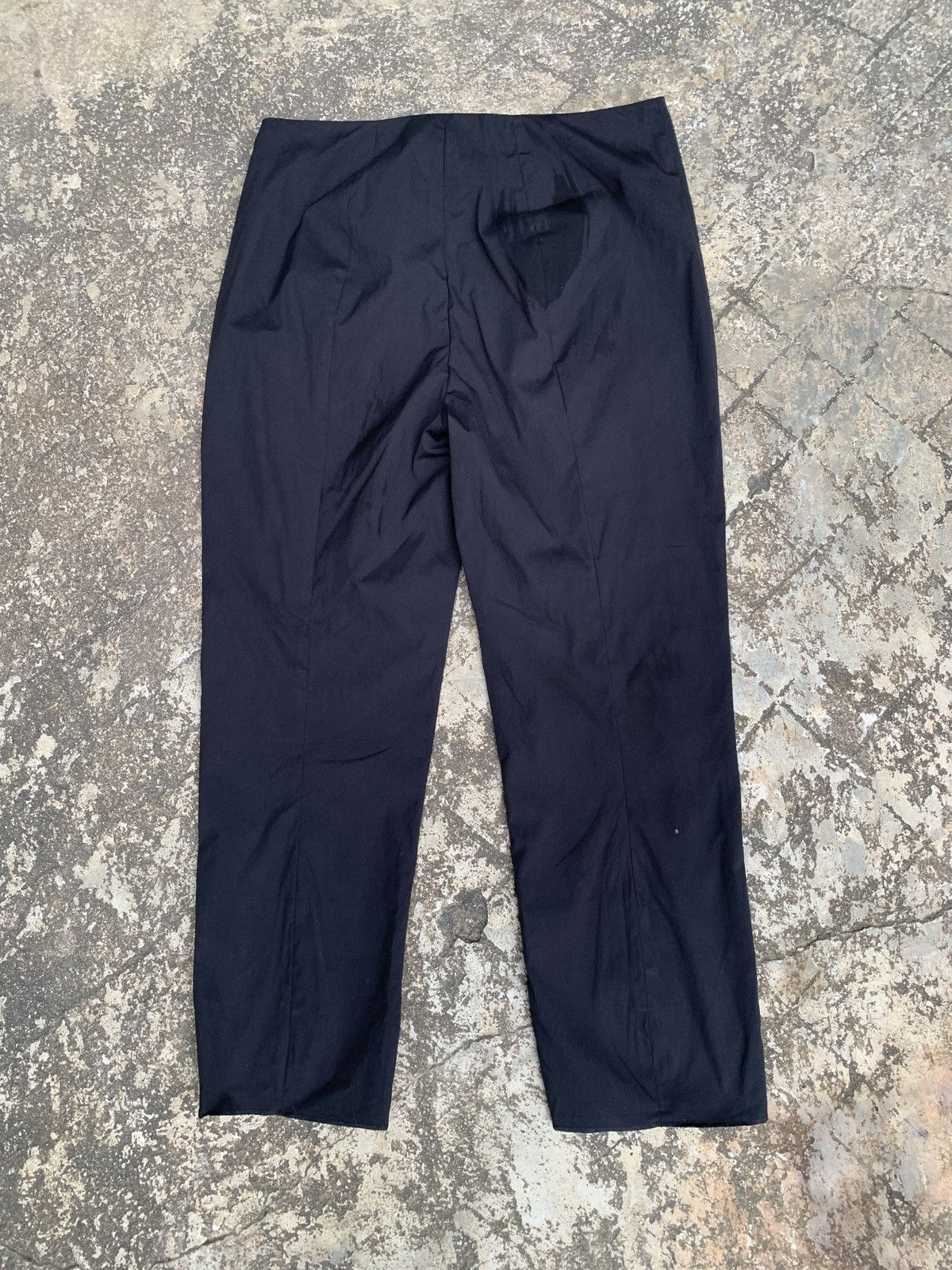 Designer × Prada Prada Milano Straight Leg Side Zip Suit Trouser Pants Size 28" / US 6 / IT 42 - 2 Thumbnail