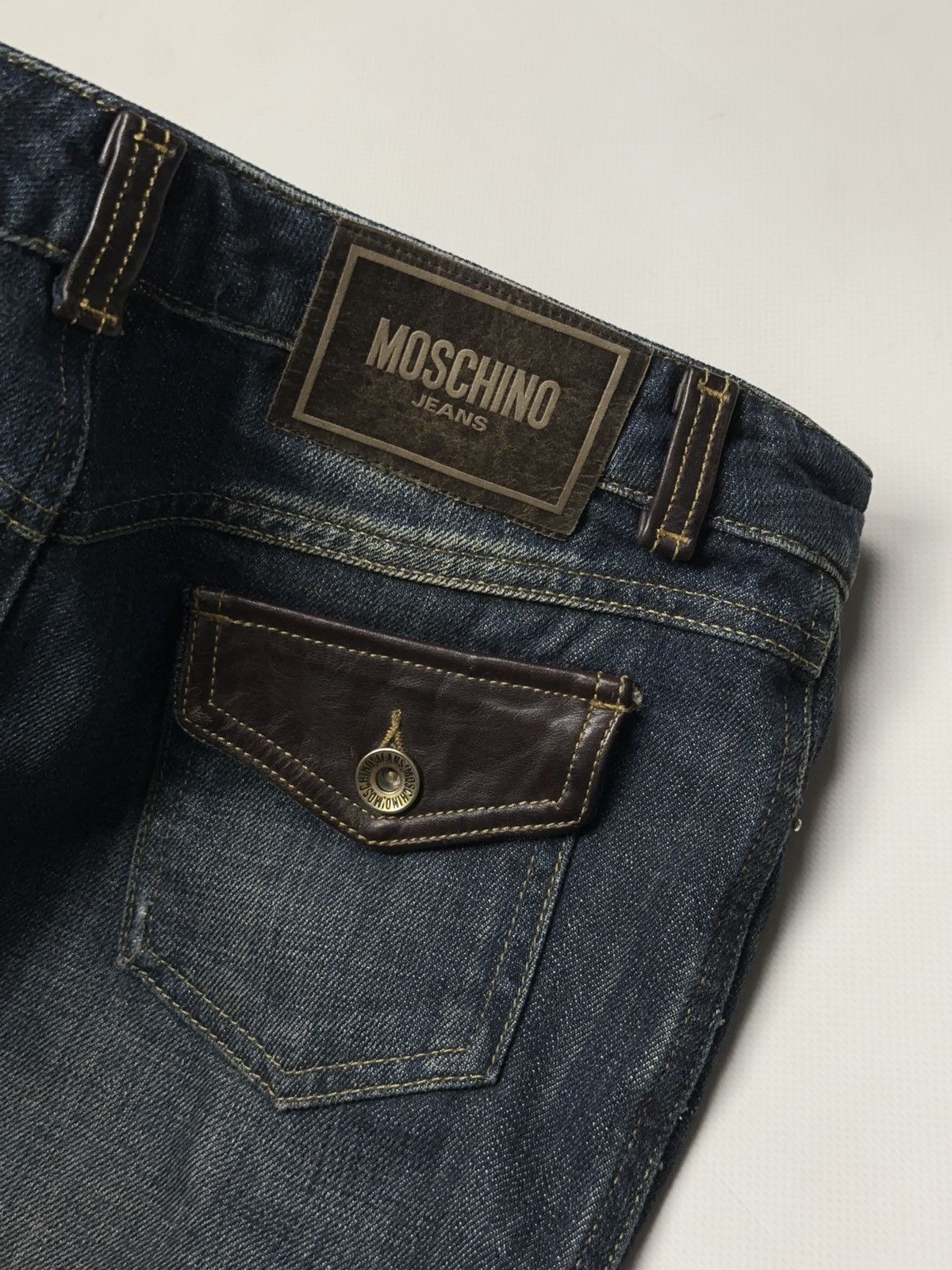 Moschino Rare Vintage Moschino Jeans Skirt with leather bow Y2K Size 28" / US 6 / IT 42 - 4 Thumbnail