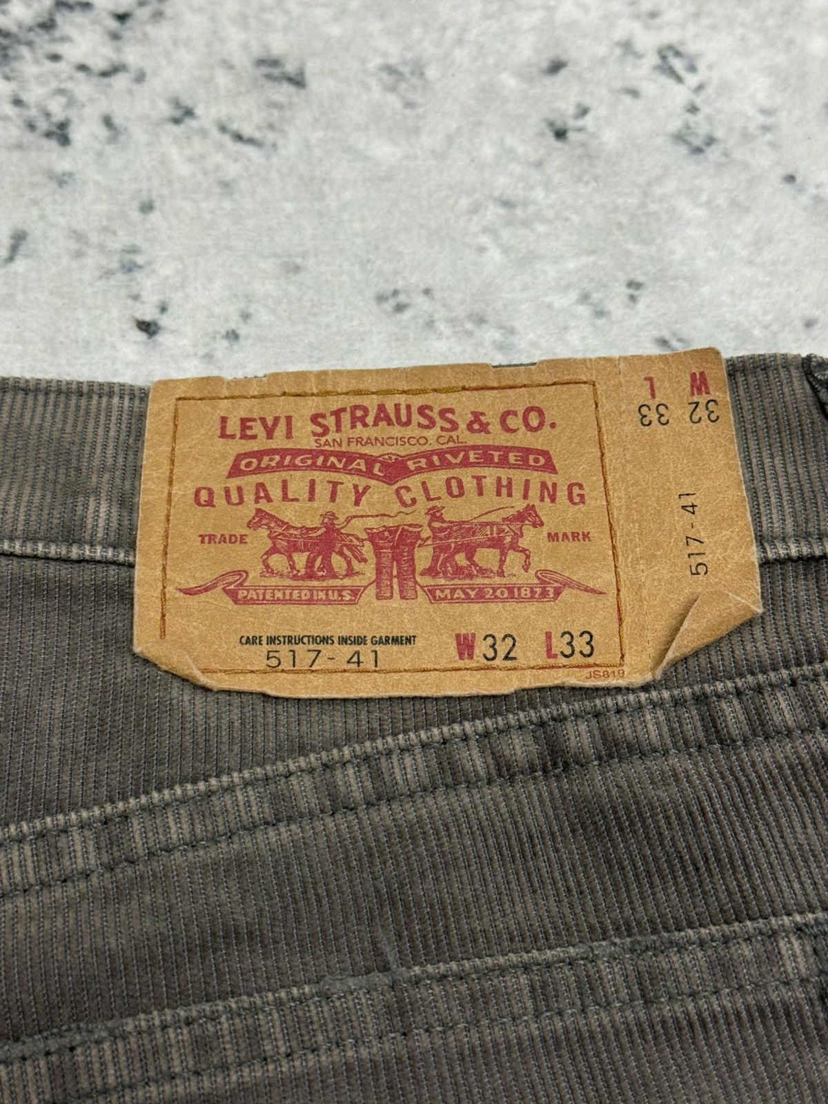 Levi's Vintage Levi’s 517 Grey Corduroy Bootcut Flared Pants Size US 31 - 15 Thumbnail