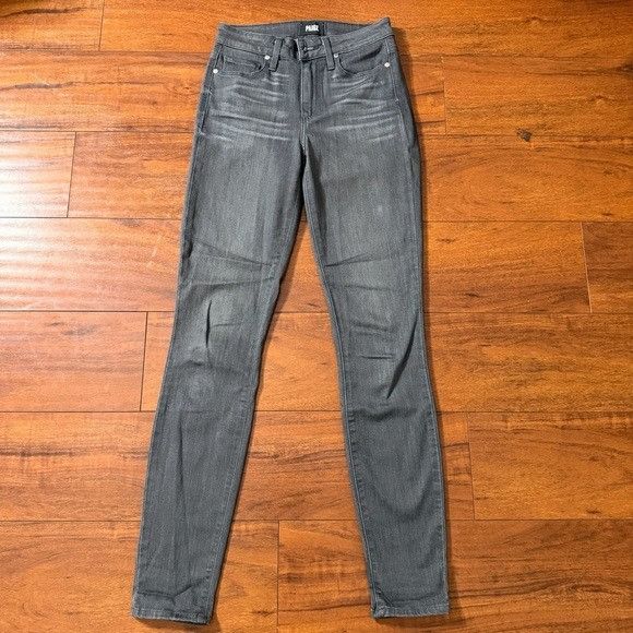 Paige PAIGE HOXTON ULTRA SKINNY GRAY JEANS SZ 25 Size 25" / US 0 / IT 36 - 2 Thumbnail