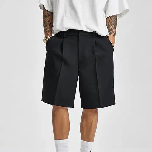 VIBE Casual Solid Straight Shorts Size US 30 / EU 46 - 1 Thumbnail