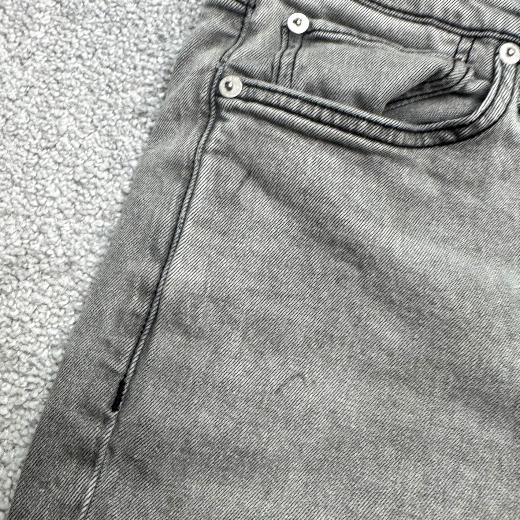 Rag & Bone rag & bone Fit 2 Slim Straight Jeans Mens 30x31 Charcoal Grey 5-Pocket Denim Stretch Pattern: Solid, Logo, USA, Designer, Classic Mens Size US 30 / EU 46 - 3 Thumbnail