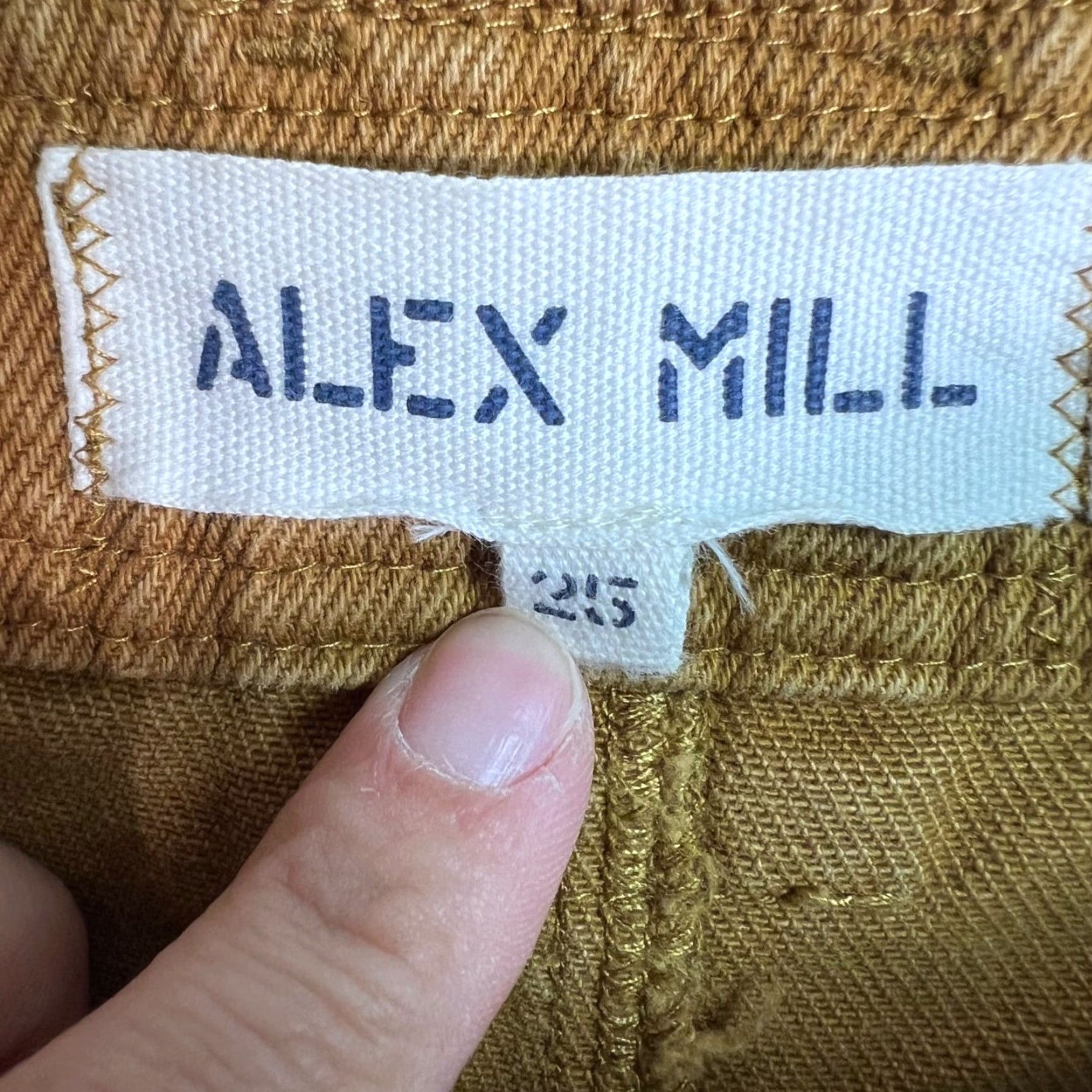 Alex Mill VINTAGE Alex Mill Womens Pants Chino 25 Mustard Yellow Cotton Blend Tapered Front Flat 29in Inseam Womens Size 42" / US 20 - 3 Thumbnail