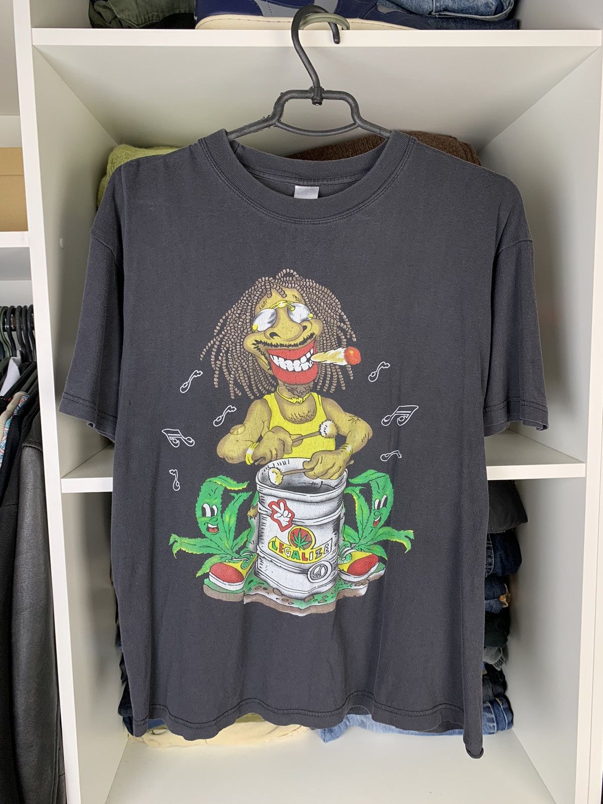Vintage Vintage Legalize Canabis Rasta T-shirt Size US M / EU 48-50 / 2 - 1 Thumbnail