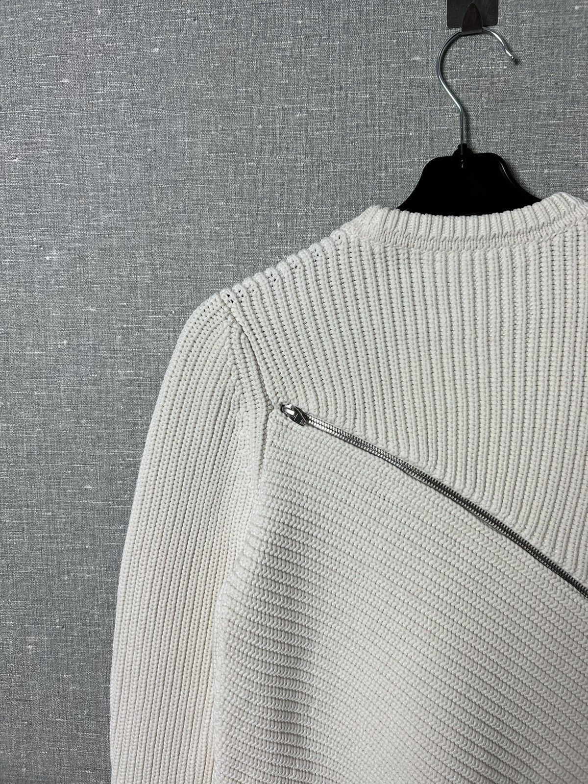 Alexander Wang ALEXANDER WANG Asymmetrical Zip Peel Away Knitted Sweater Size M / US 6-8 / IT 42-44 - 15 Thumbnail