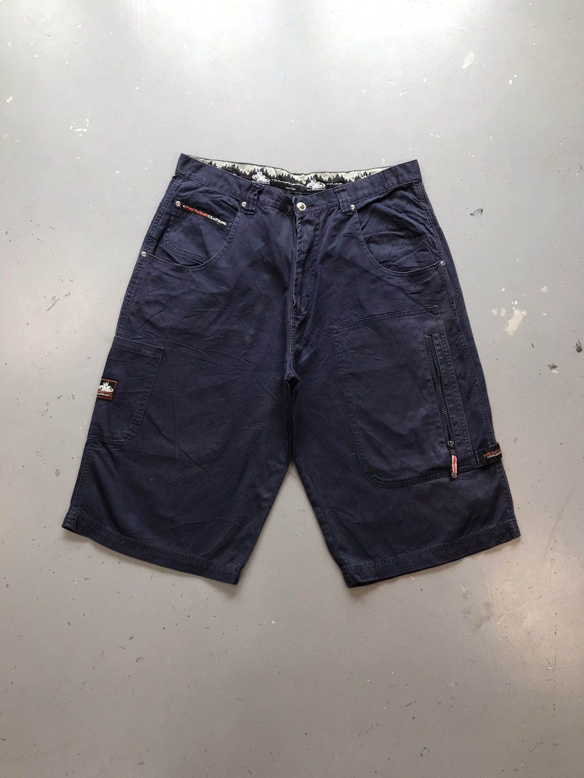 Vintage PNB national clothing big pocket denim jort