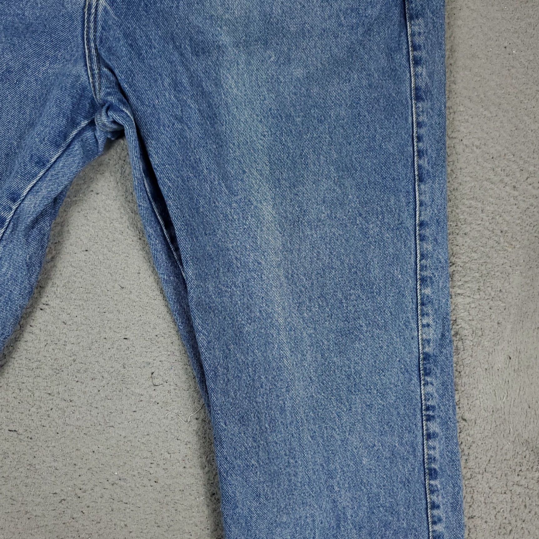Vintage Giorgio Armani Jeans 38x28 Blue Relaxed Fit Baggy Denim Pants Mens Classic Size US 38 / EU 54 - 4 Thumbnail