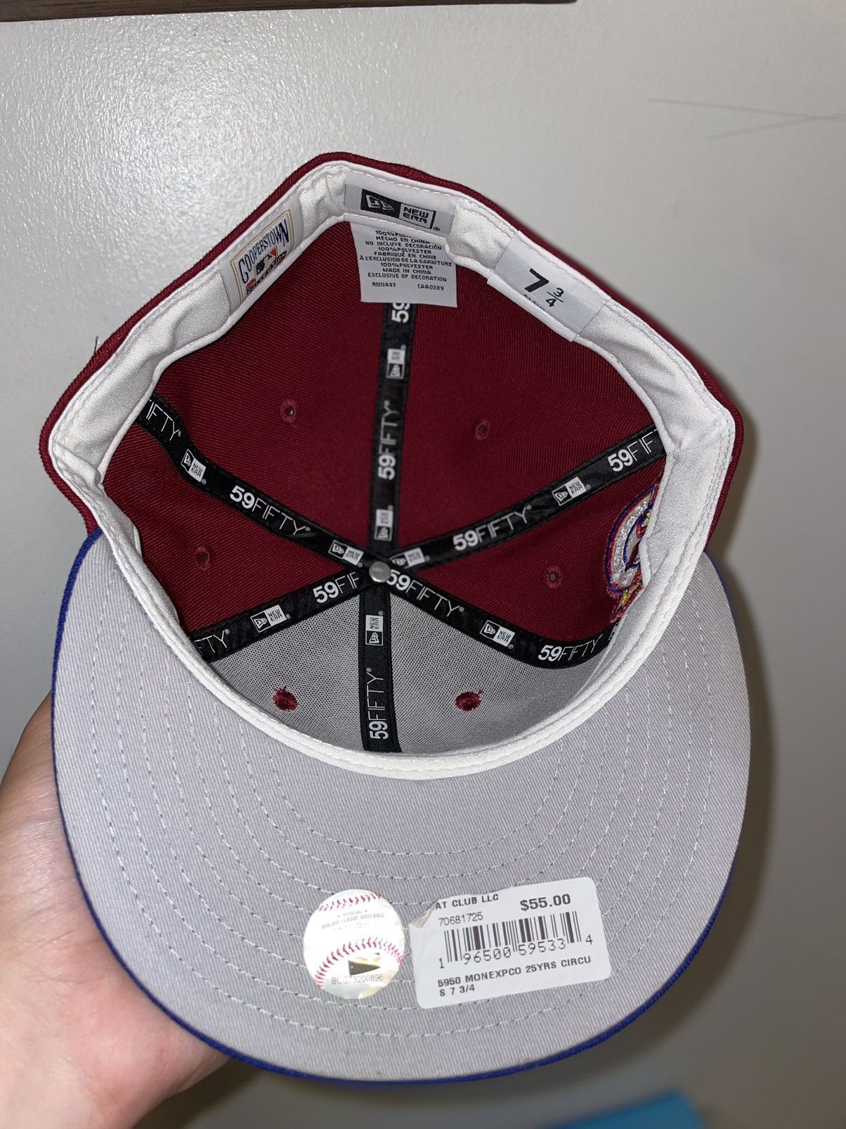 New Era Hat club sangria collection Montreal expos size 7 3/4 brand Size ONE SIZE - 4 Thumbnail