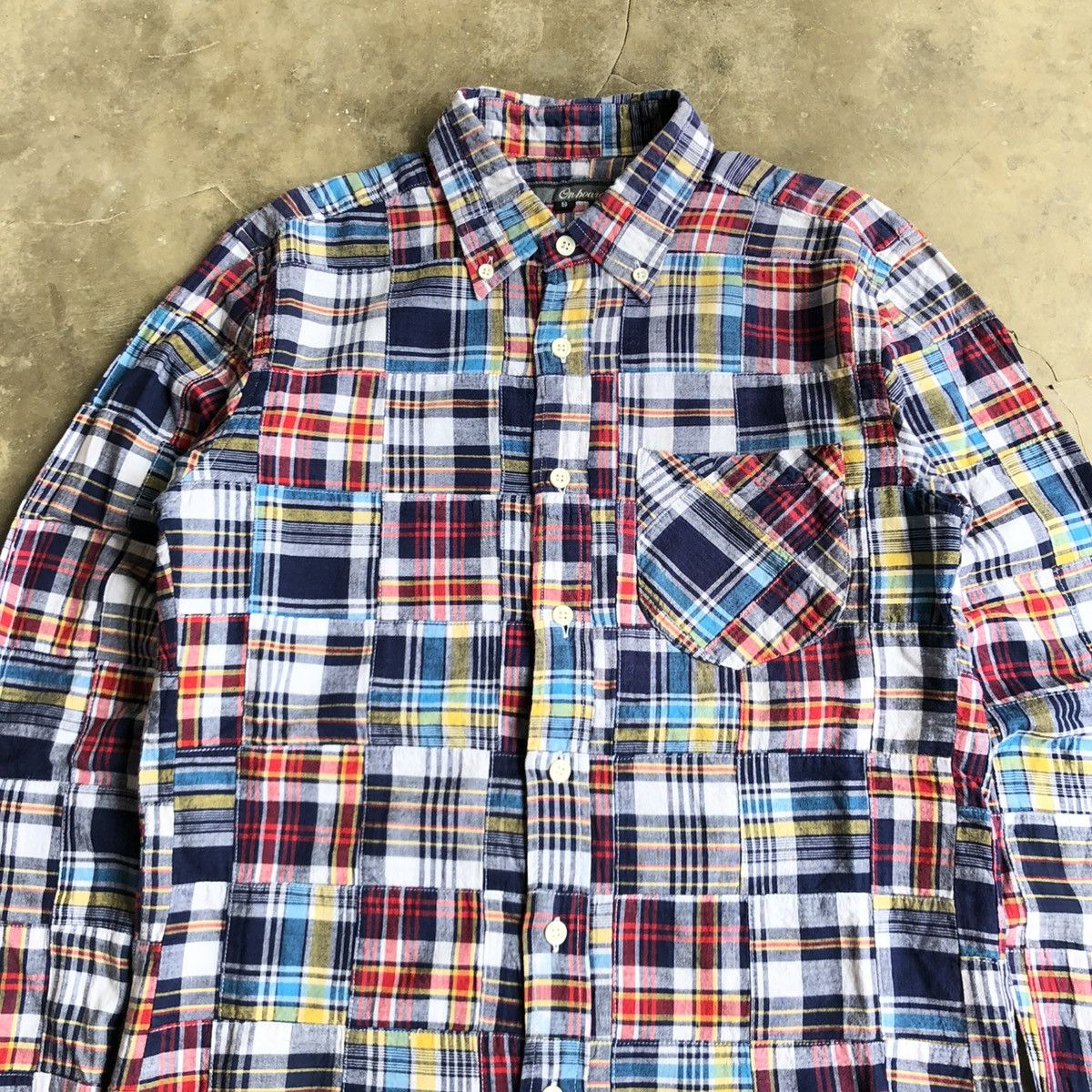 Sugar Cane 2000s Onboard Patchwork Madrass Shirt Japanese Kapital Style Size US S / EU 44-46 / 1 - 2 Thumbnail