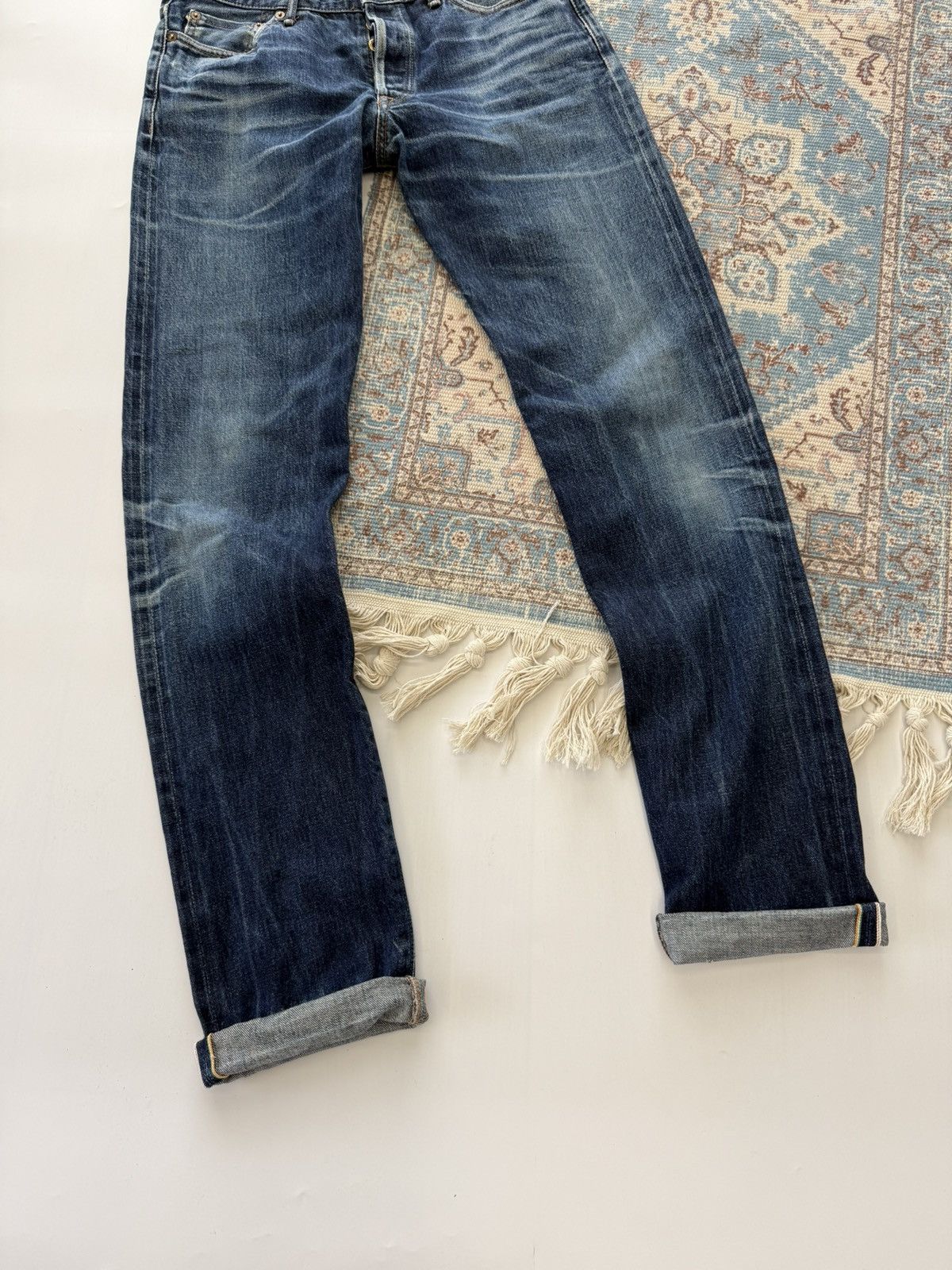 Japan Blue Japan 🇯🇵 Blue Cote d’Ivoire Cotton Selvedge Jeans Denim Pants Size US 32 / EU 48 - 2 Thumbnail